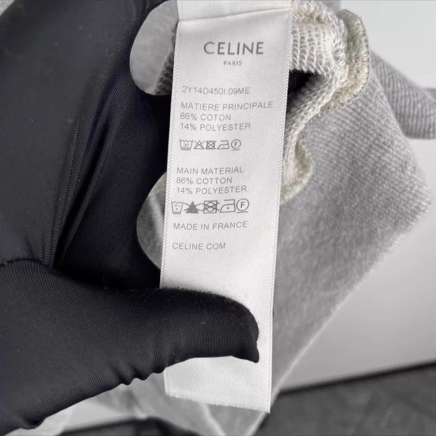 Celine CELINE Triumph Gray Hoodie Gold Zipper XS Size US XS / EU 42 / 0 - 4 Thumbnail