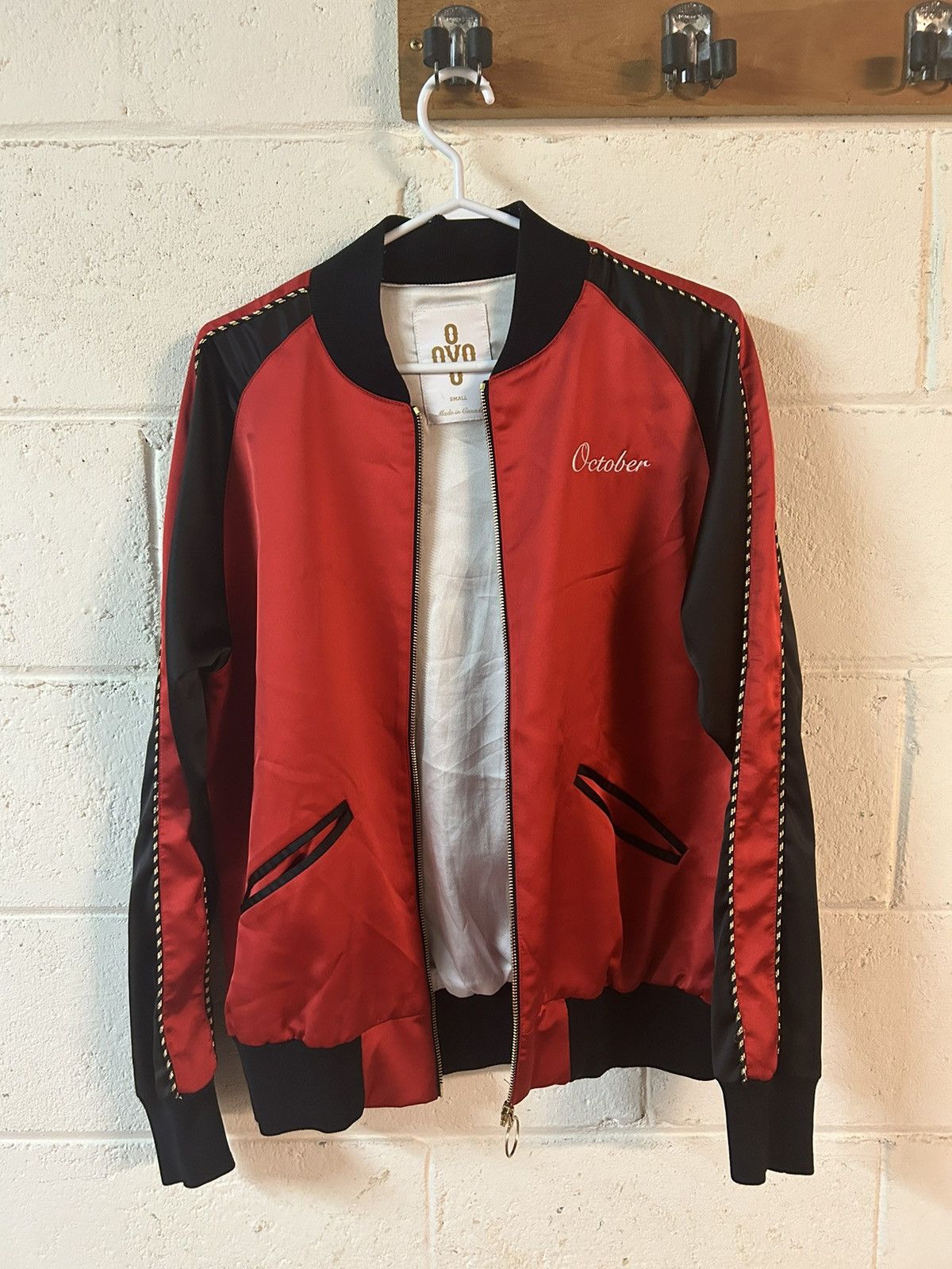 Ovo satin bomber jacket shop
