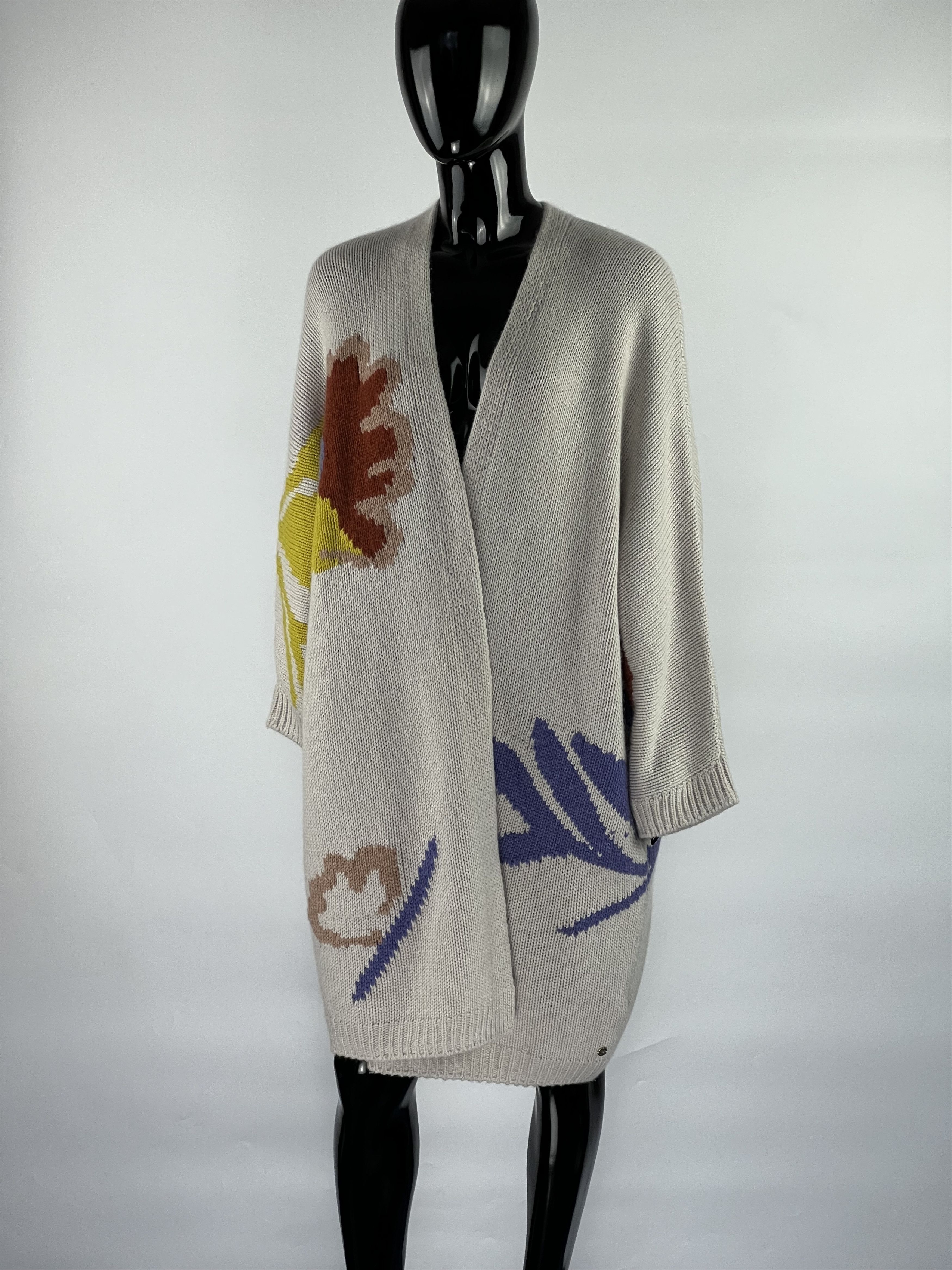 Designer Mia Fratino 100% Cashmere Knit Open Cardigan One Size Size ONE SIZE - 1 Thumbnail