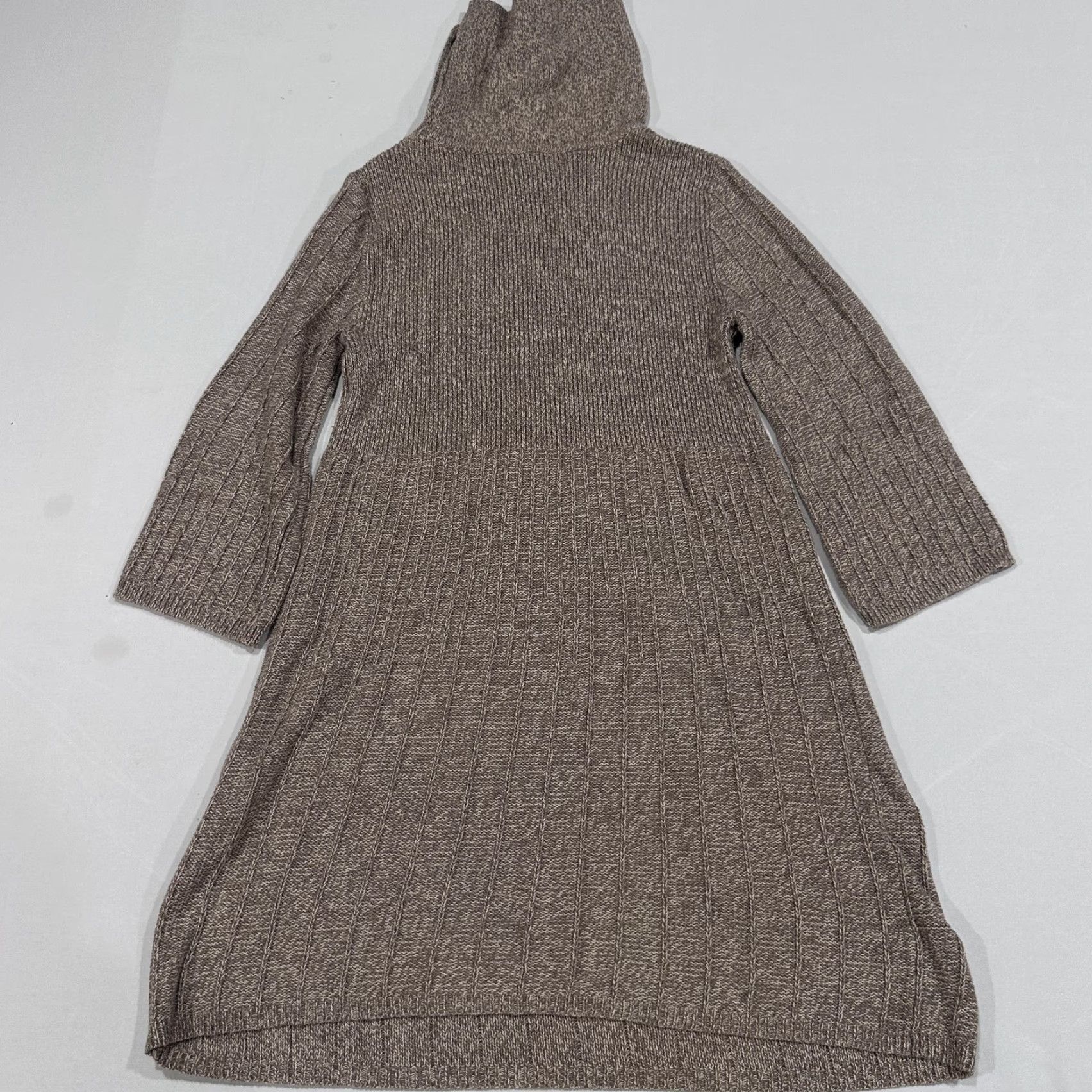 Vintage Style&co. Sweater Dress Womens S Brown Cowl Neck Button Pockets Knit Casual Size S / US 4 / IT 40 - 6 Thumbnail