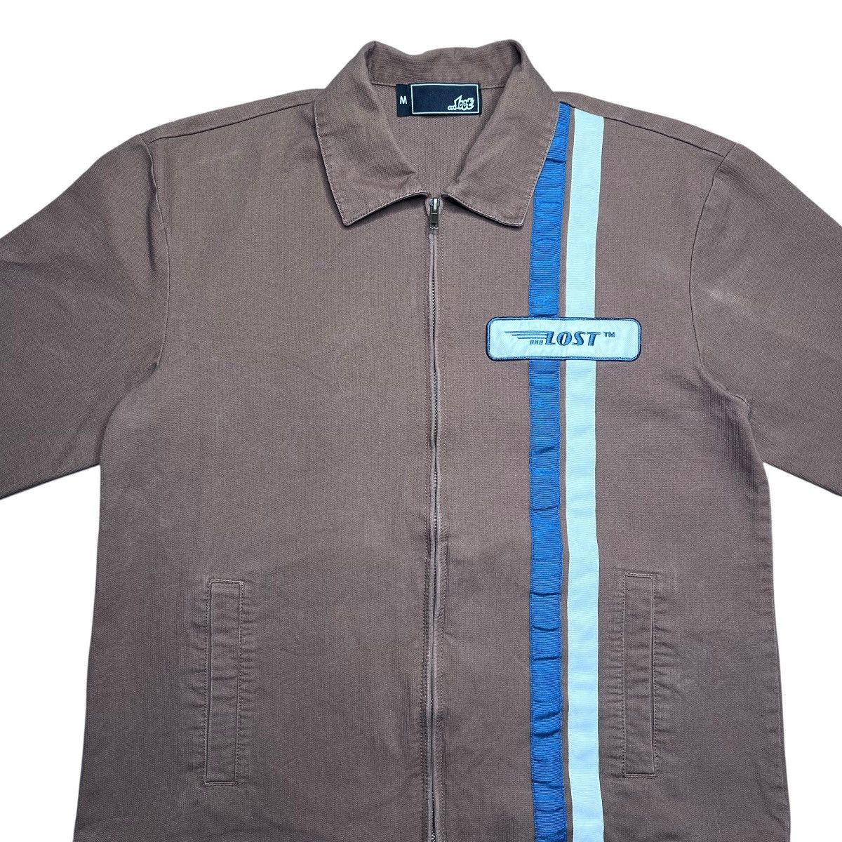 Lost Enterprises Lost Enterprises Zip Up Goodtime Canvas Brown Jacket Sz M Size US M / EU 48-50 / 2 - 7 Thumbnail