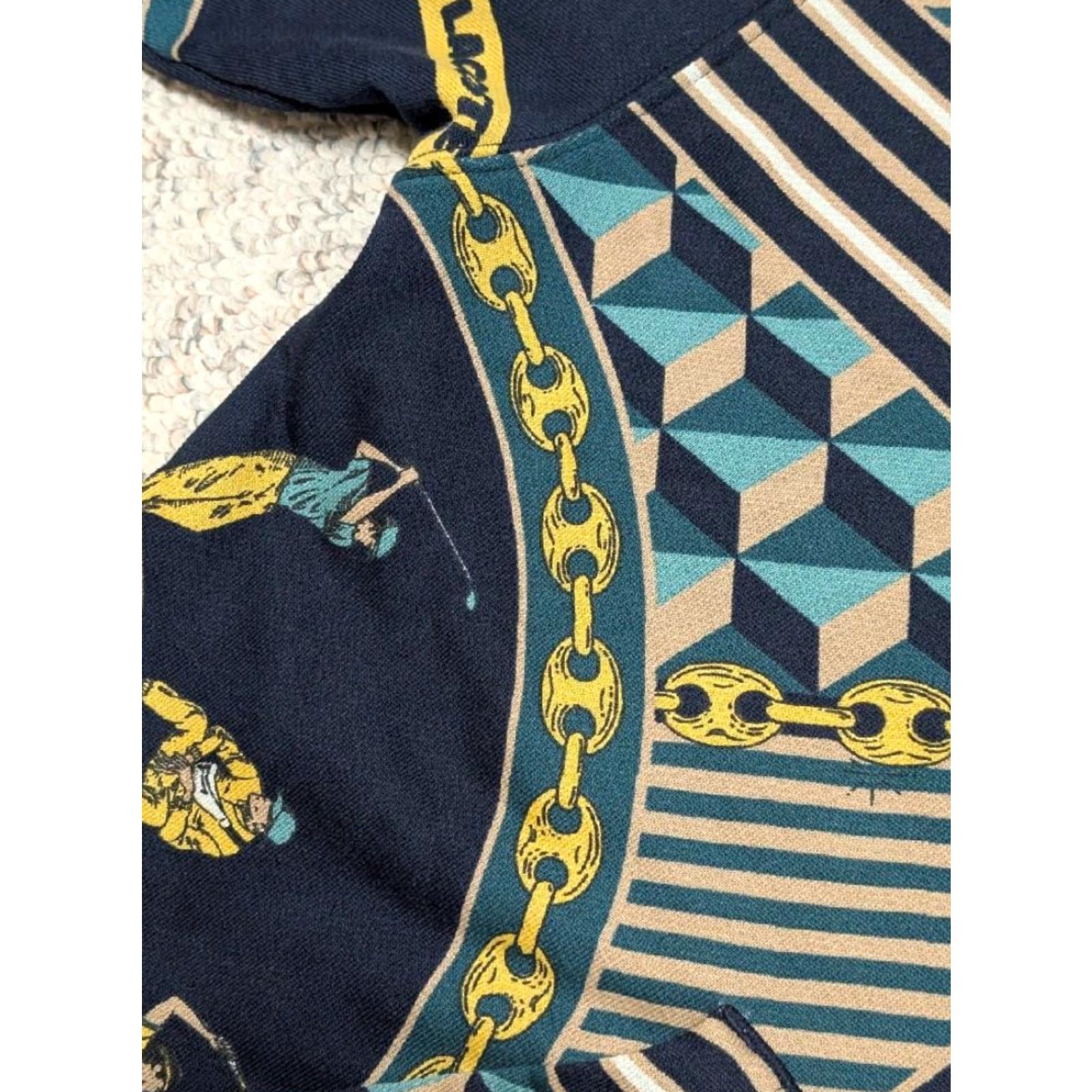 Lacoste LACOSTE hoodie SCARF-PRINT all-over L unisex TENNIS chain LIVE Shirt Adults L Multicolor Mens Womens Size US L / EU 52-54 / 3 - 7 Thumbnail