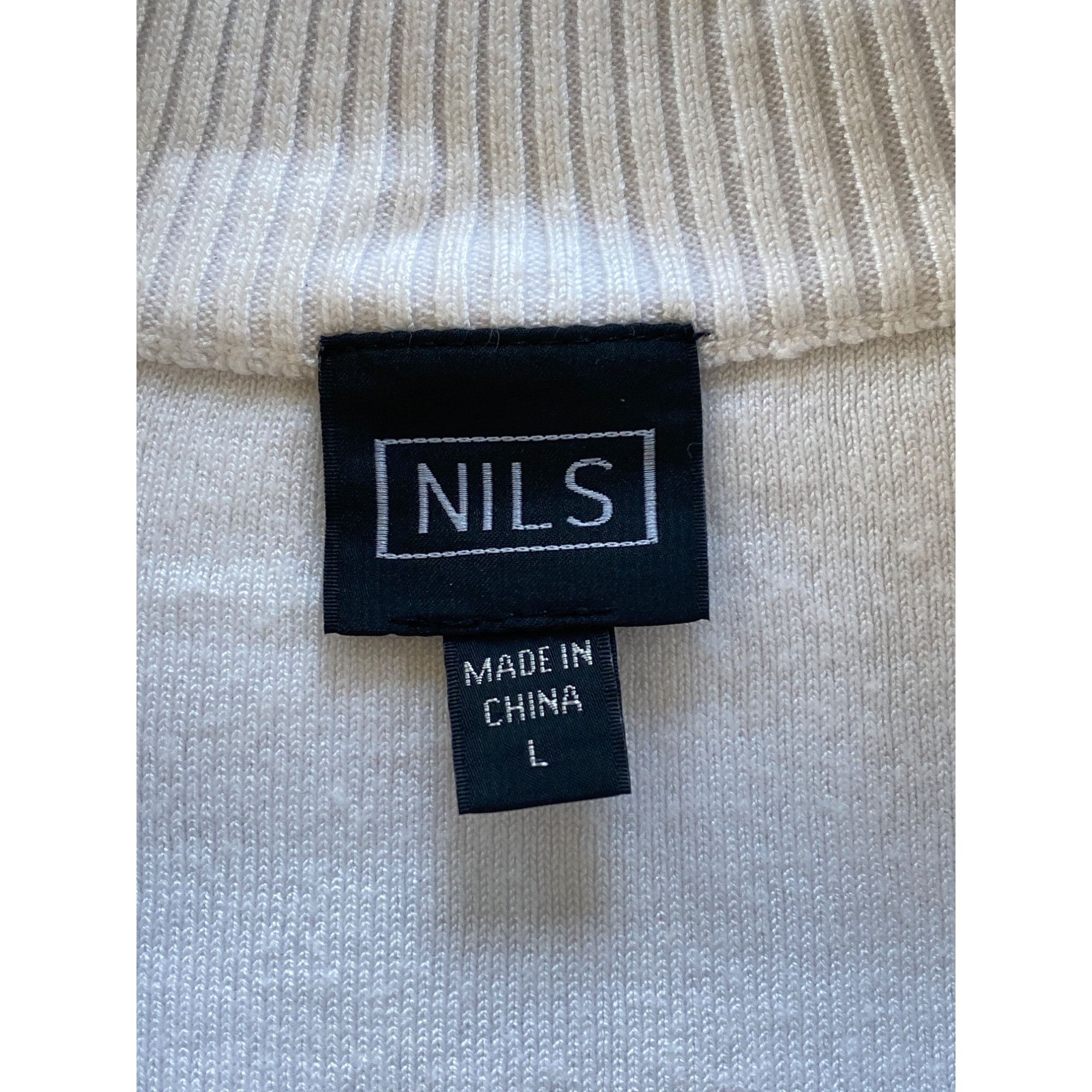 Designer Nils Skier 2 Knit Sweater Women's Large White Gray Nordic Ap Size L / US 10 / IT 46 - 10 Thumbnail