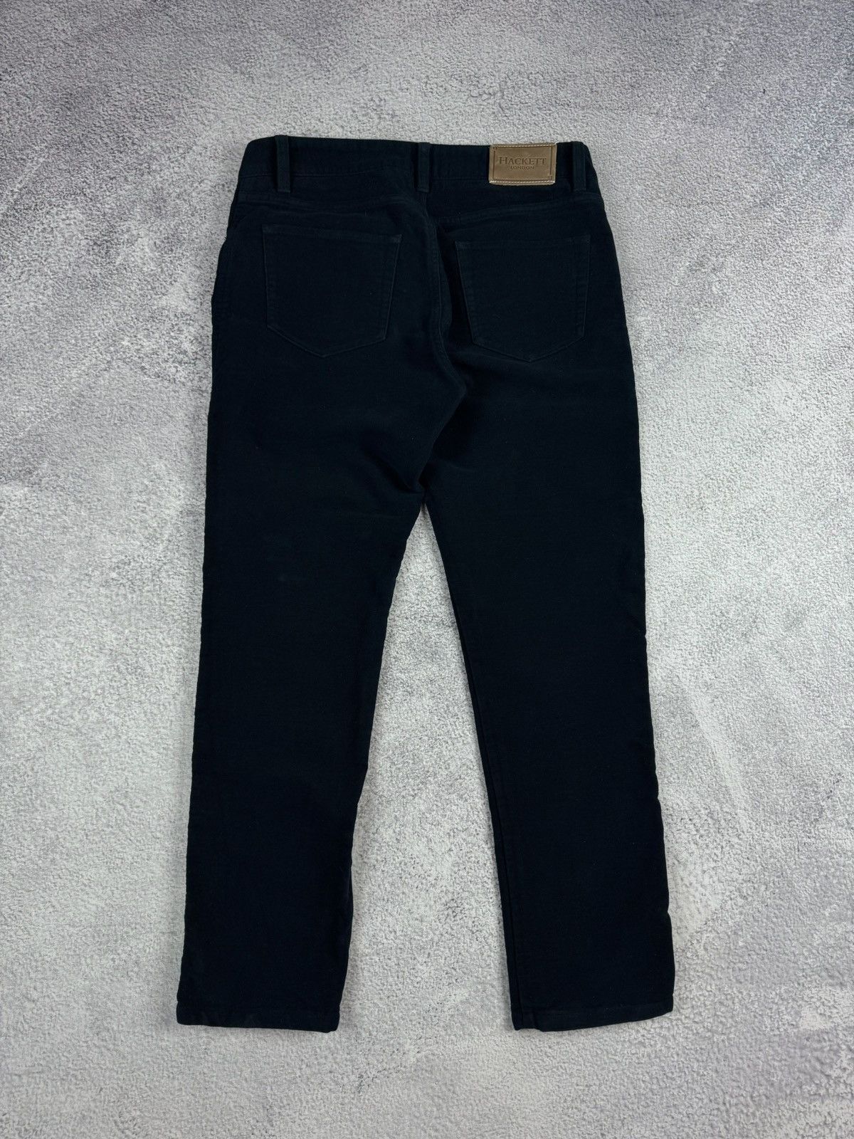 Hackett HACKETT London Velour Cotton Navy Blue Chino Pants Trousers Size US 31 - 14 Thumbnail