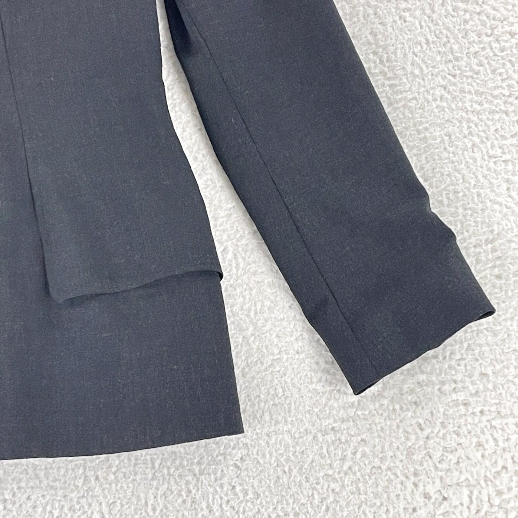 Bebe Bebe Gray Zip Up Wool Blend Jacket Womens Size 4 Long Sleeve Made in Italy Vintage Size S / US 4 / IT 40 - 4 Thumbnail