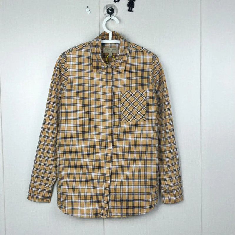 Burberry Burberry Women's Yellow Cotton Shirt Size ONE SIZE - 1 Thumbnail