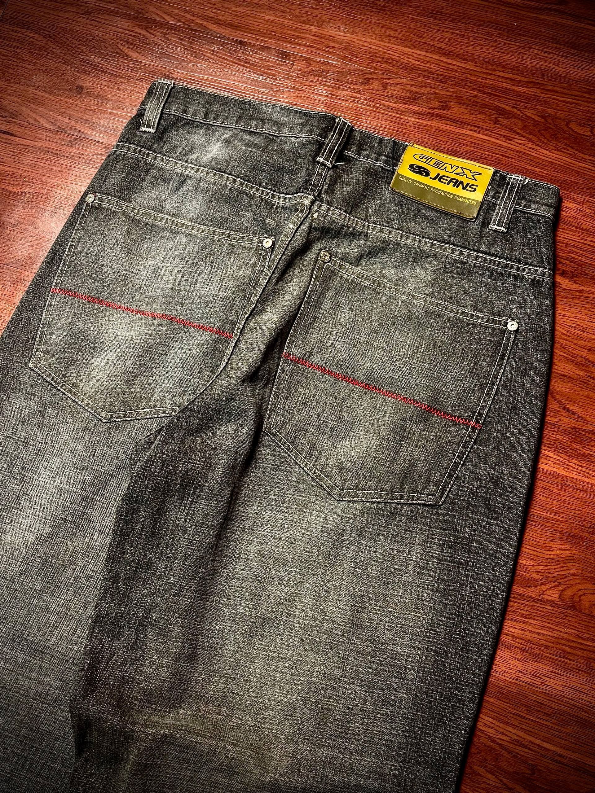 JNCO Vintage 00s GenX Jeans Black Wash Denim Pants Size US 32 / EU 48 - 4 Thumbnail