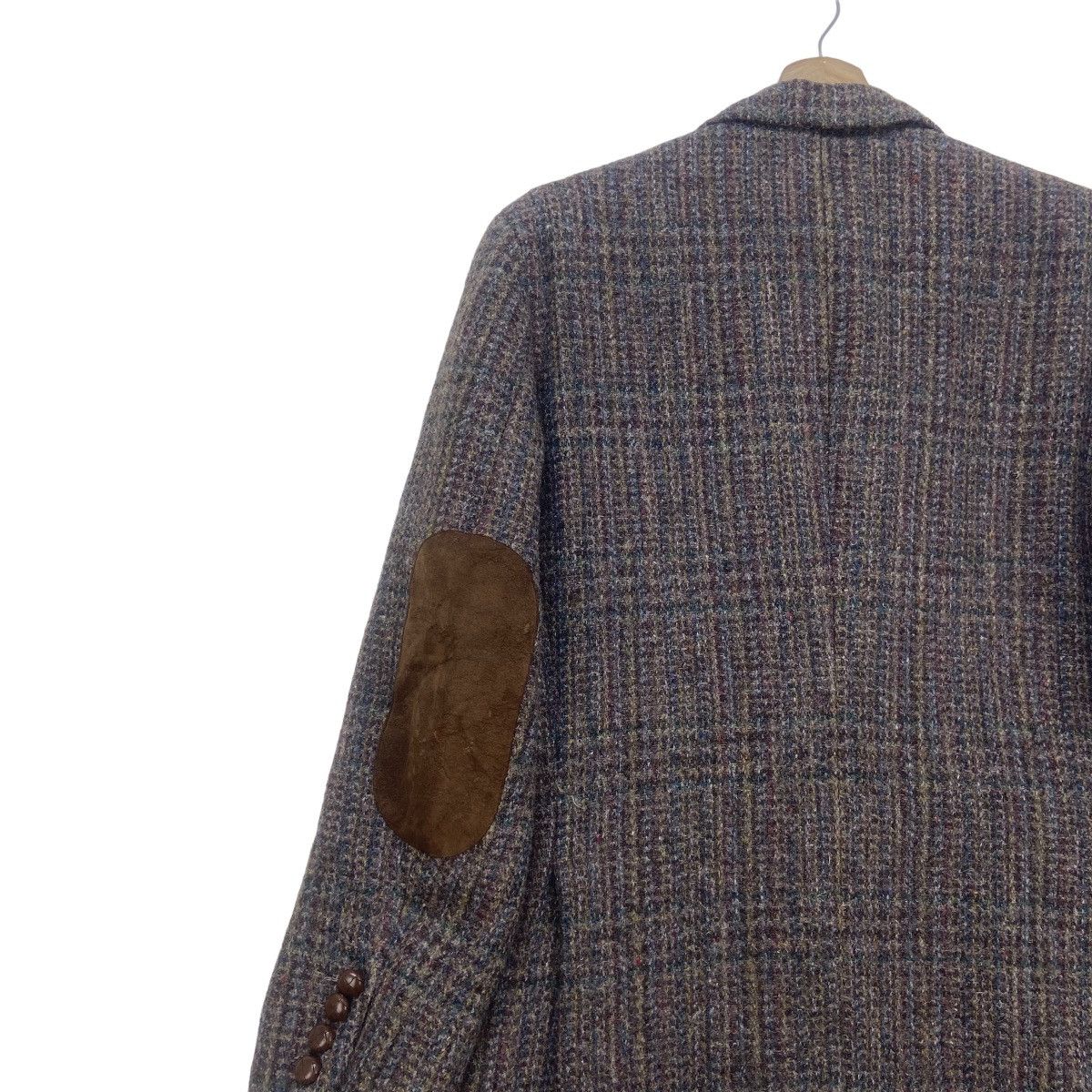 Harris Tweed Vintage Hariss Tweed X Cavarly Patchwork Wool Coat Size US S / EU 44-46 / 1 - 11 Thumbnail