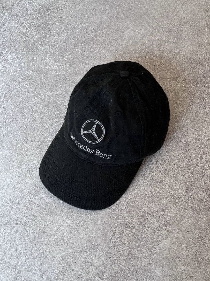 Mercedes-Benz × Vintage Vintage Mercedes Benz Big Logo Embroidery Cap Os Size ONE SIZE - 1 Thumbnail