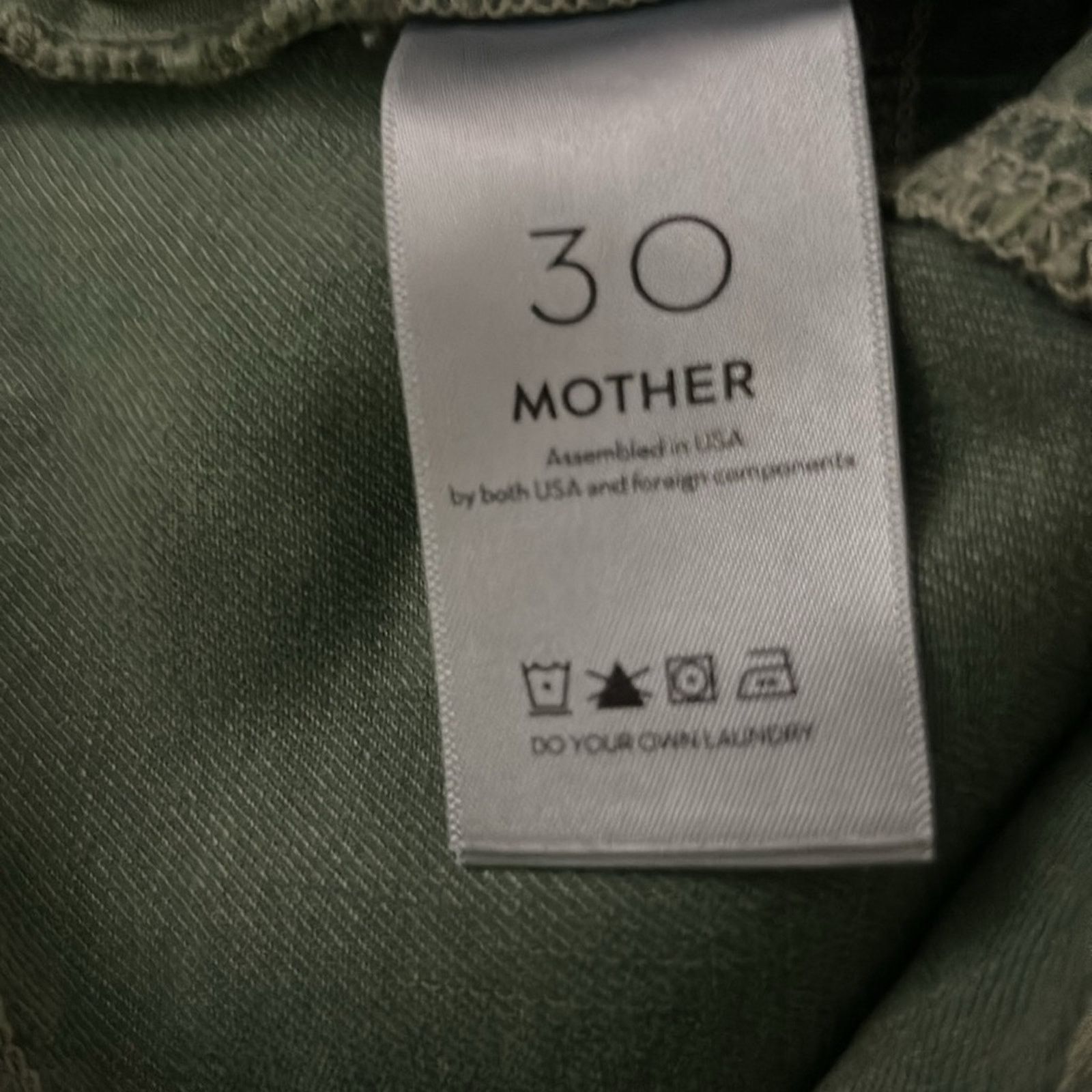 MOTHER MOTHER Denim The Ruffle Mini Skirt 30 NEW Loden Green Size 30" / US 8 / IT 44 - 10 Thumbnail