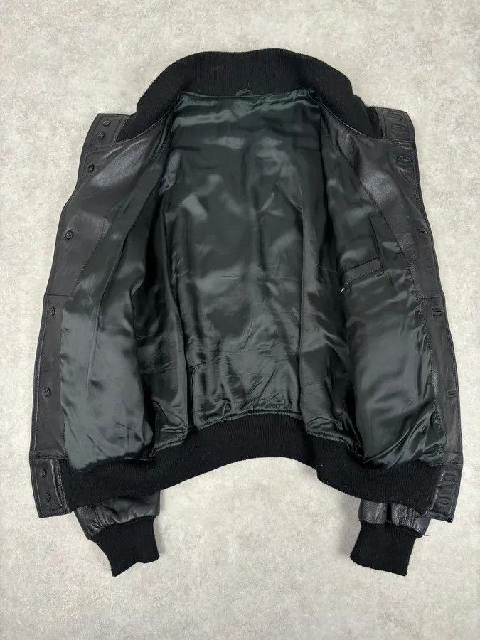 Daniele Alessandrini 2000s Daniele Alessandrini Black Buttoned Leather Jacket Size US M / EU 48-50 / 2 - 7 Thumbnail