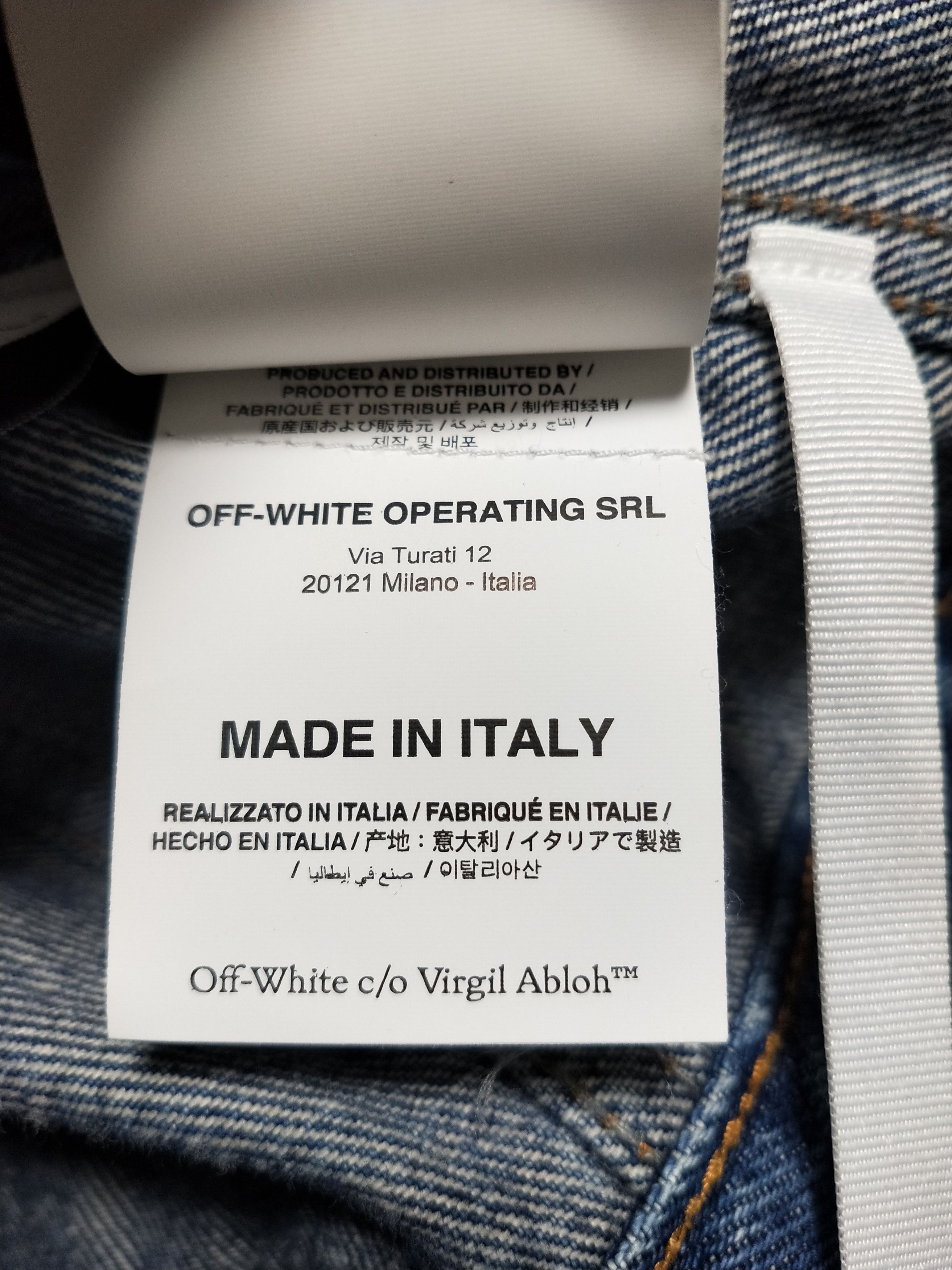 Off-White Paint Denim Jacket Size US M / EU 48-50 / 2 - 8 Thumbnail