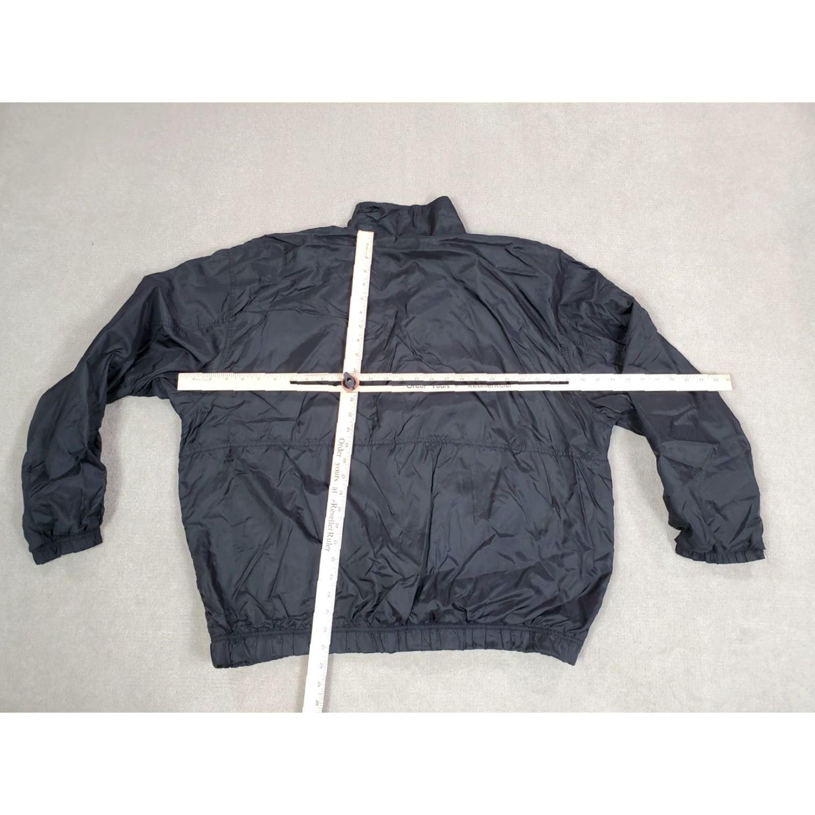 Nike VINTAGE Nike Jacket Mens 2XL Black Windbreaker Coat Lined Full Zip Logo 90s Size US XXL / EU 58 / 5 - 4 Thumbnail