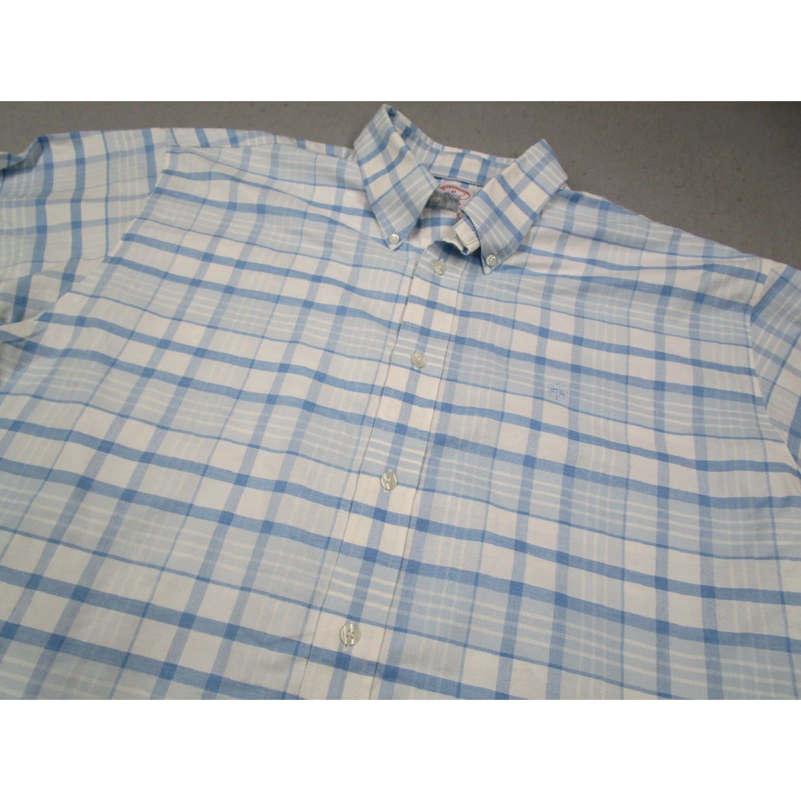 Brooks Brothers BROOKS BROTHERS Madison Shirt Mens Extra Large Blue Button Up Work Supima Sheep Size US XL / EU 56 / 4 - 2 Thumbnail