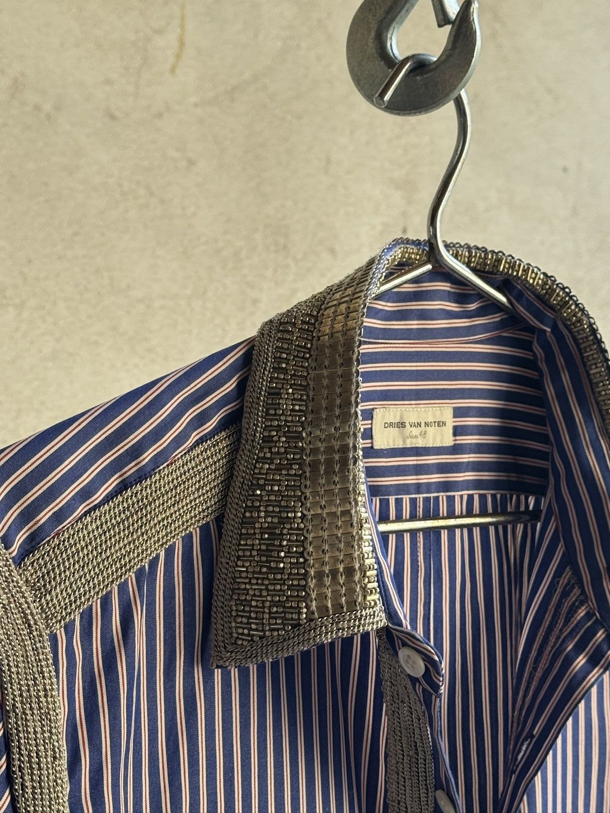 Dries Van Noten Dries Van Noten Embellished button up shirt Size US M / EU 48-50 / 2 - 5 Thumbnail