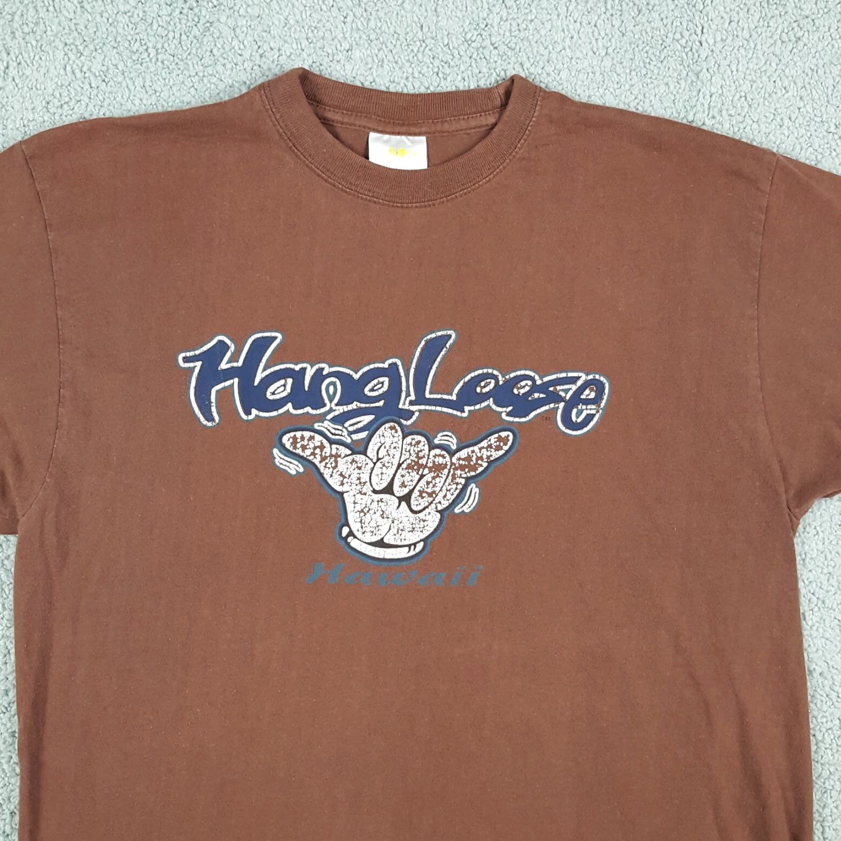 Vintage Vintage Hang Loose Hawaii 90s Beach T-Shirt Large Mens Cotton Faded Distressed Hawaiian Retro Y2K Size US L / EU 52-54 / 3 - 2 Thumbnail