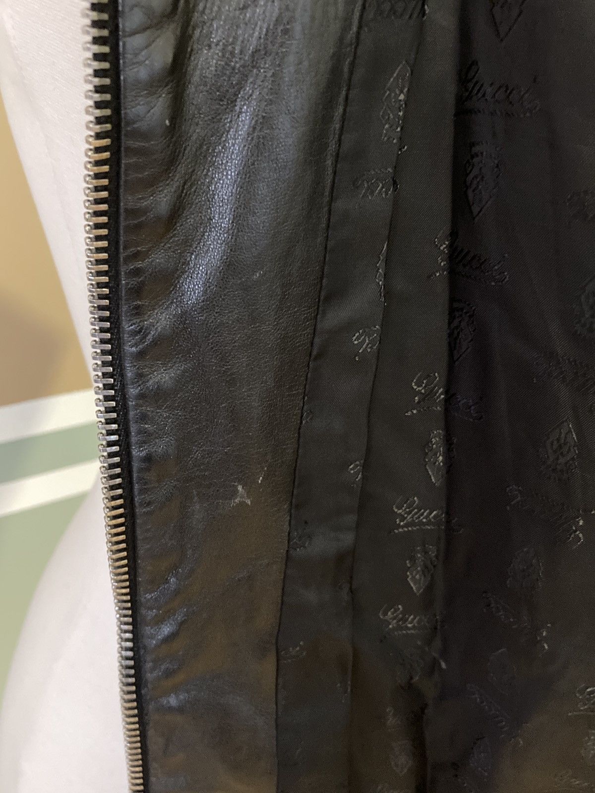Gucci GUCCI Black Lamb Leather Bomber Jacket MEN Size 58 Size US XXL / EU 58 / 5 - 15 Thumbnail