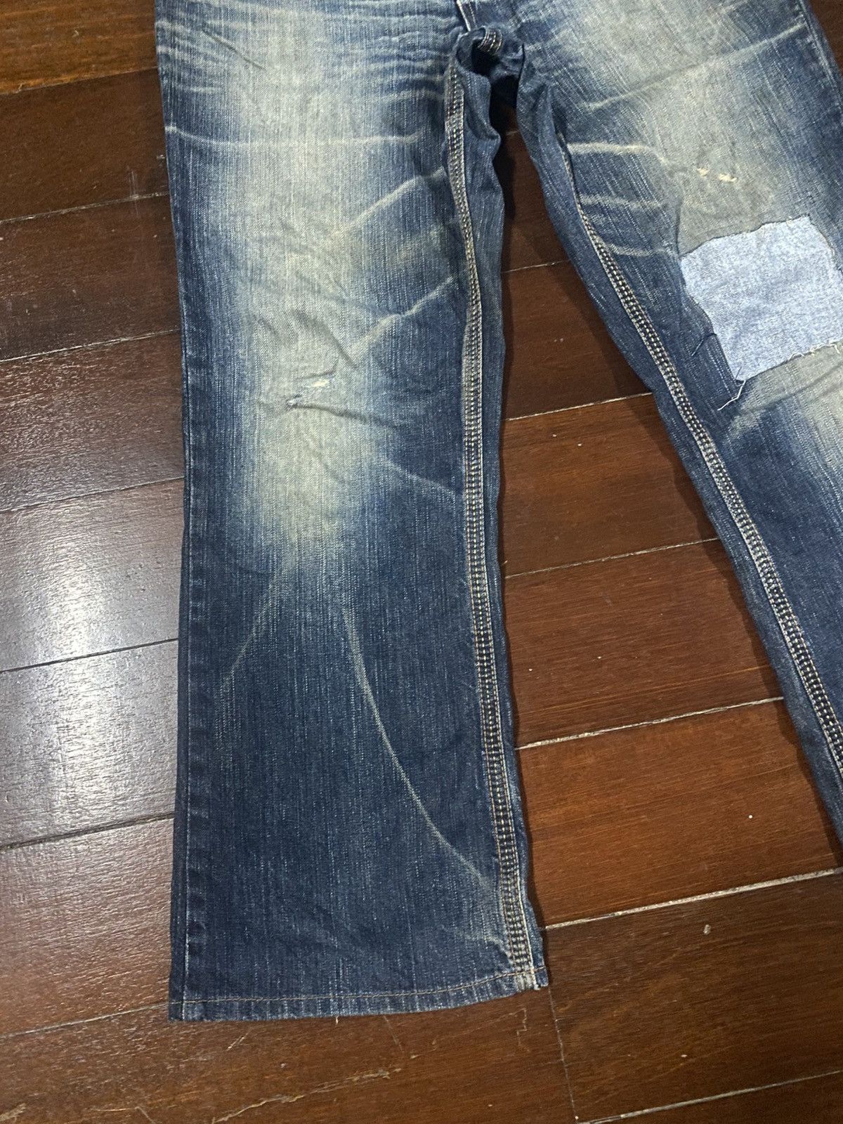 Edwin BAGGY DISTRESSED DENIM EDWIN EXCLUSIVE VINTAGE XU flare Size US 36 / EU 52 - 5 Thumbnail
