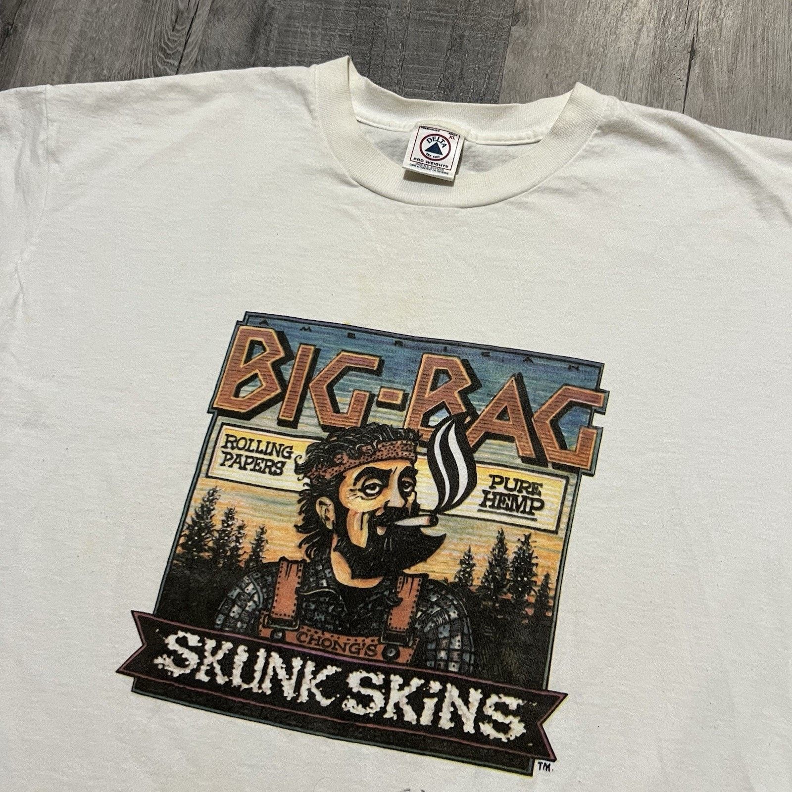 Delta Vtg Tommy Chong Autographed T Shirt Big-Bag Chong's 420 Size US XL / EU 56 / 4 - 3 Thumbnail