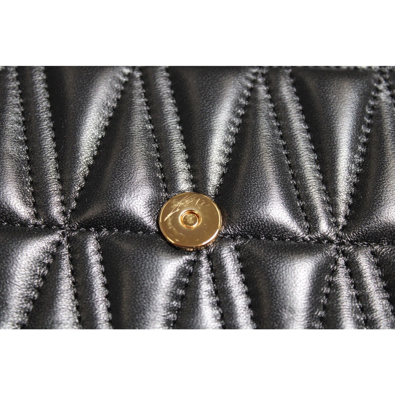 Versace Versace Virtus Quilted Leather Black Crossbody Bag DBFH821 Size ONE SIZE - 21 Thumbnail