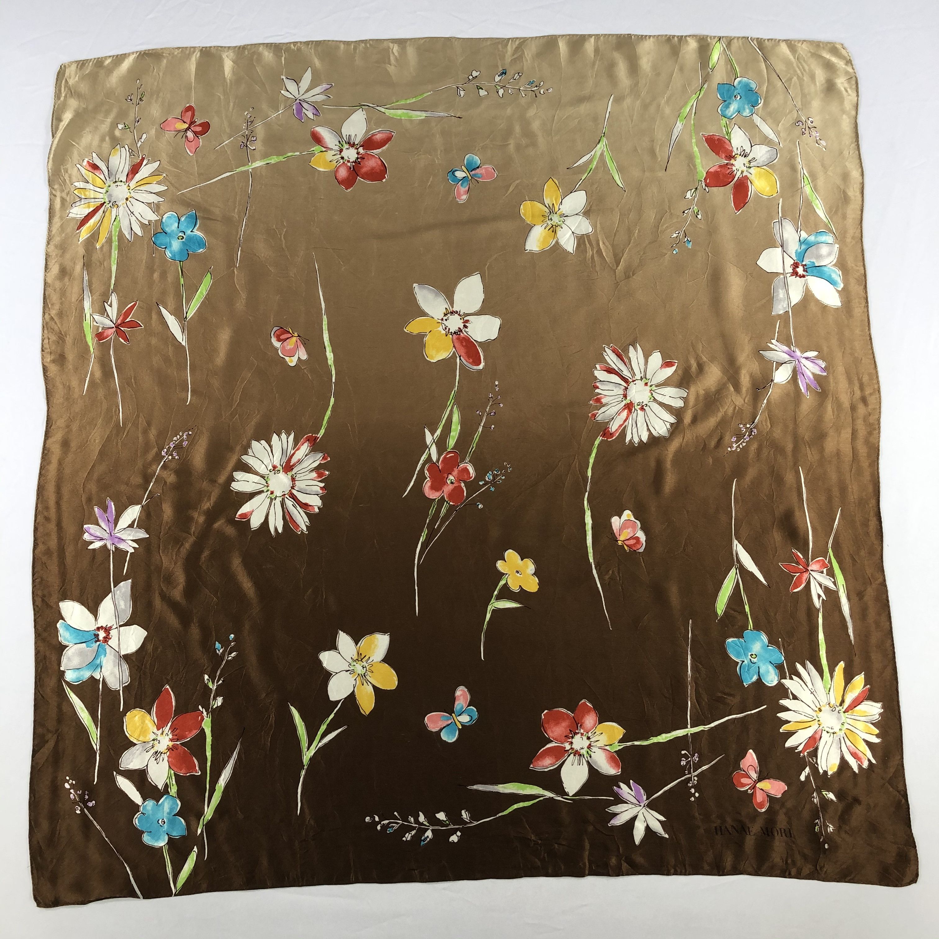 Hanae Mori Vintage Hanae Mori Silk Scarf Size ONE SIZE - 2 Thumbnail