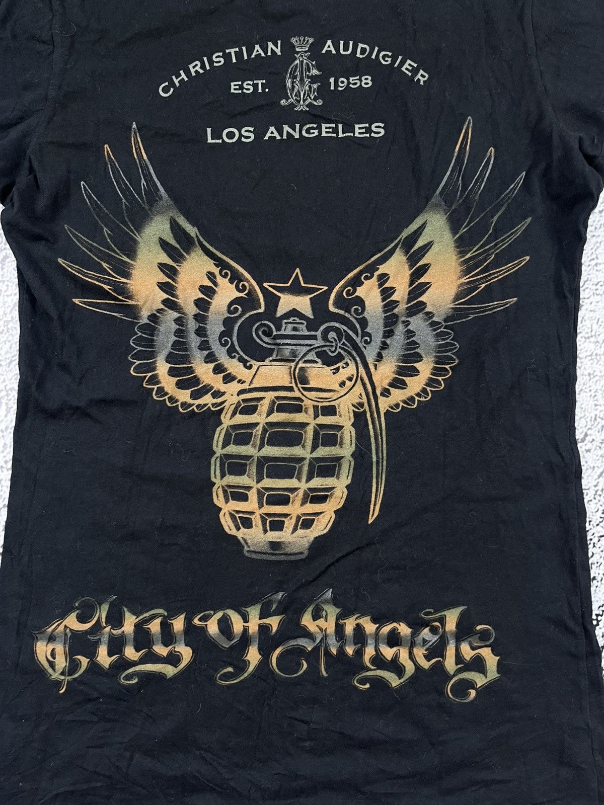 Christian Audigier Vintage Y2K Christian Audigier Los Angeles t-shirt size S Size US S / EU 44-46 / 1 - 5 Thumbnail