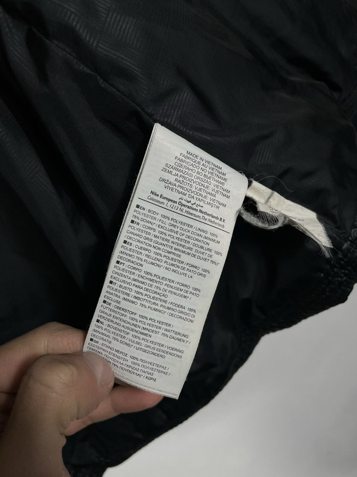 Nike × Vintage Nike Small Swoosh Zip Hoodie Black Y2k 00s Retro Size M / US 6-8 / IT 42-44 - 9 Thumbnail