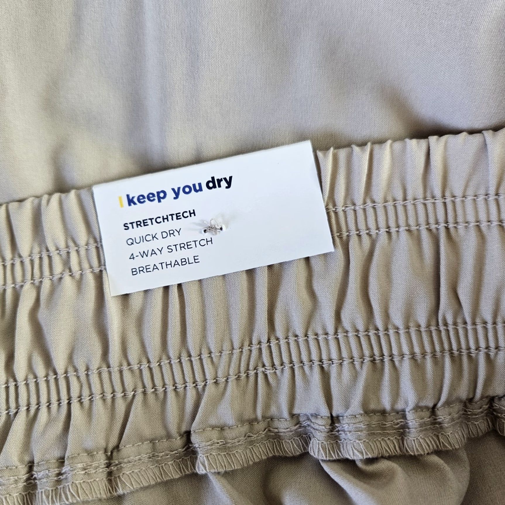 Old Navy Old Navy Womens Wide Leg StretchTech Pants Sz 2XL Beige High Rise Pull On Size 40" / US 18 - 7 Thumbnail