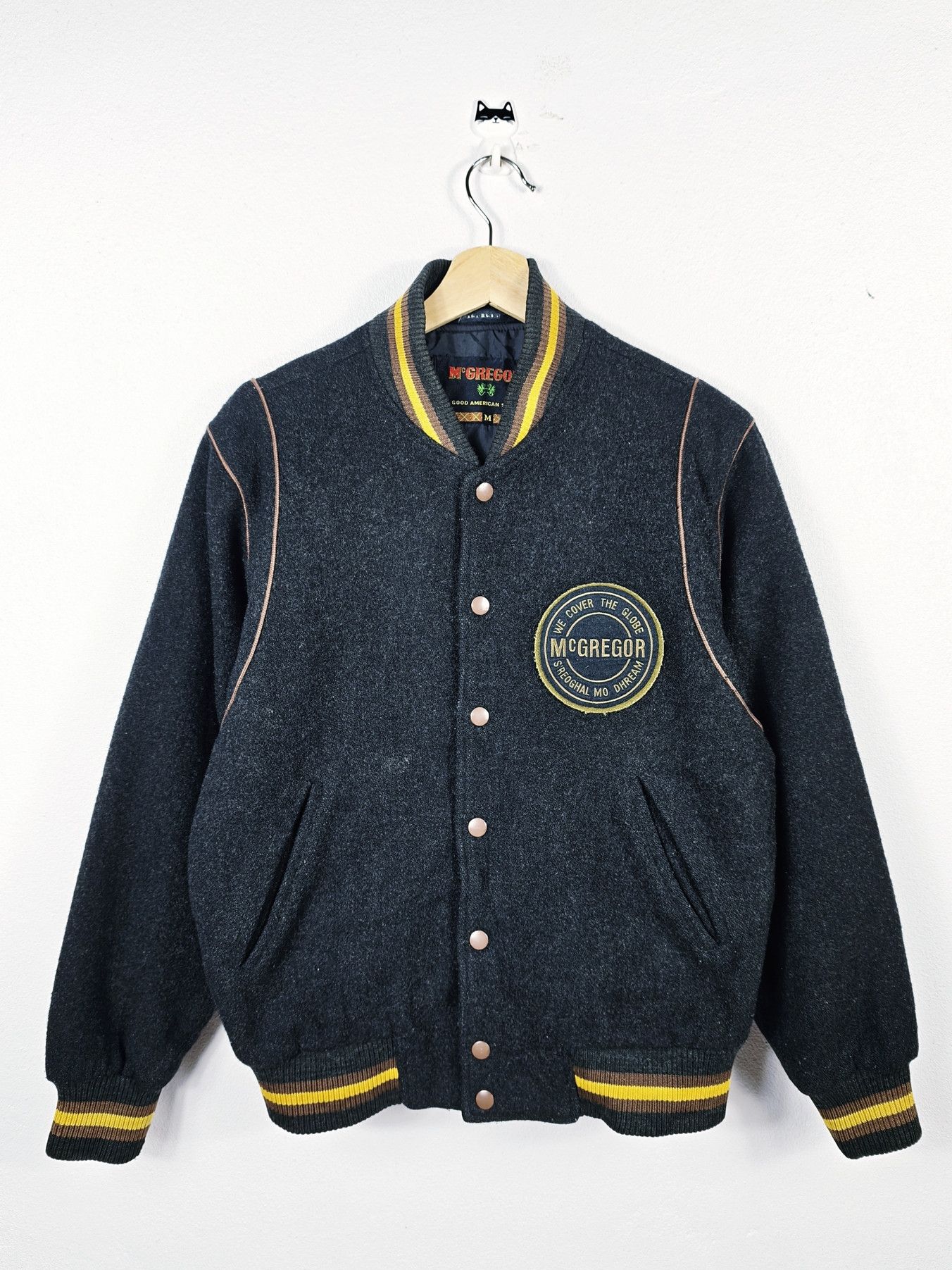 McGregor Vintage 90s McGregor Wool Letterman Varsity Bomber Jacket Size US M / EU 48-50 / 2 - 1 Thumbnail