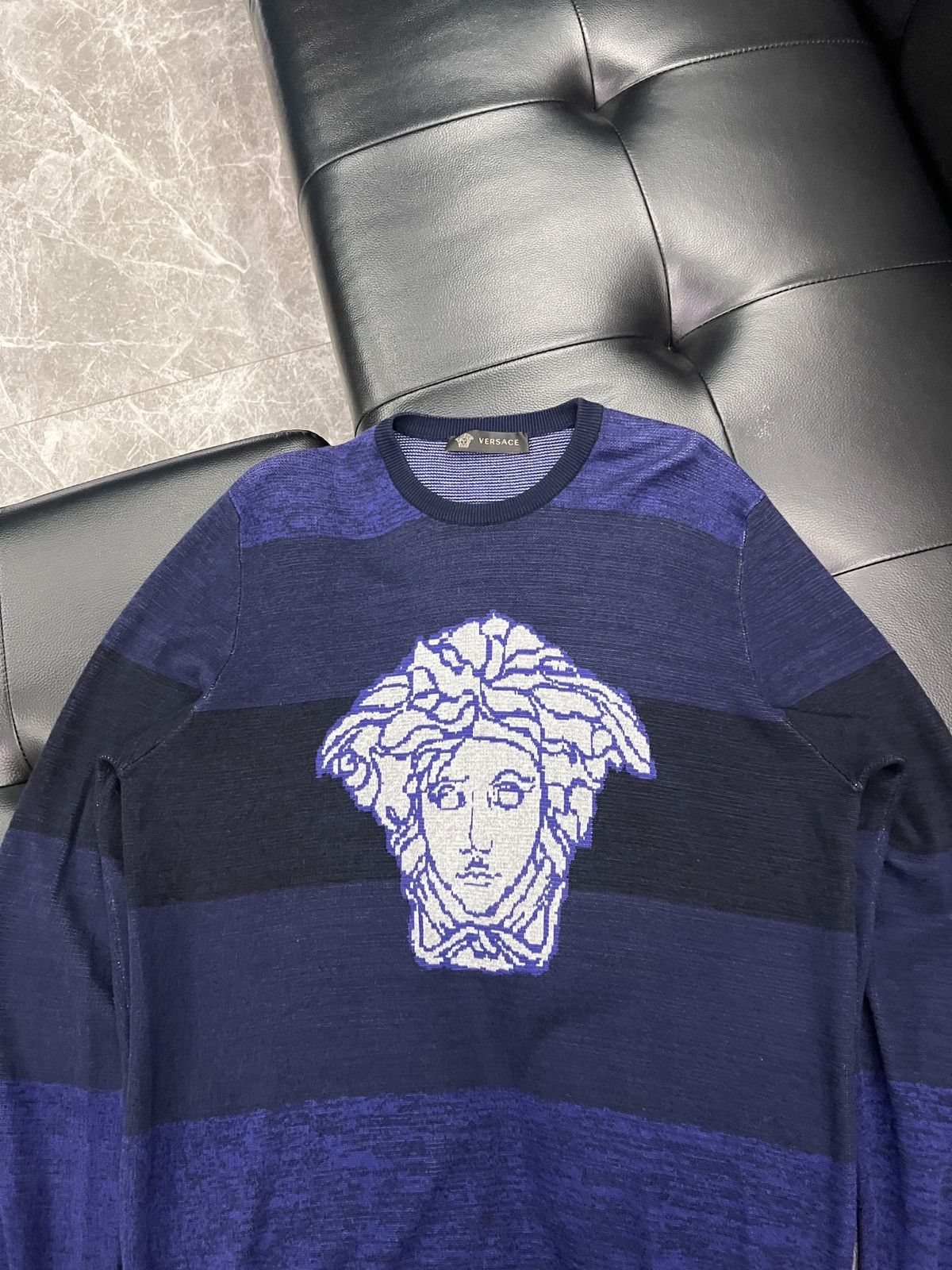 Versace Versace Medusa Knit Sweater Size US XXL / EU 58 / 5 - 3 Thumbnail