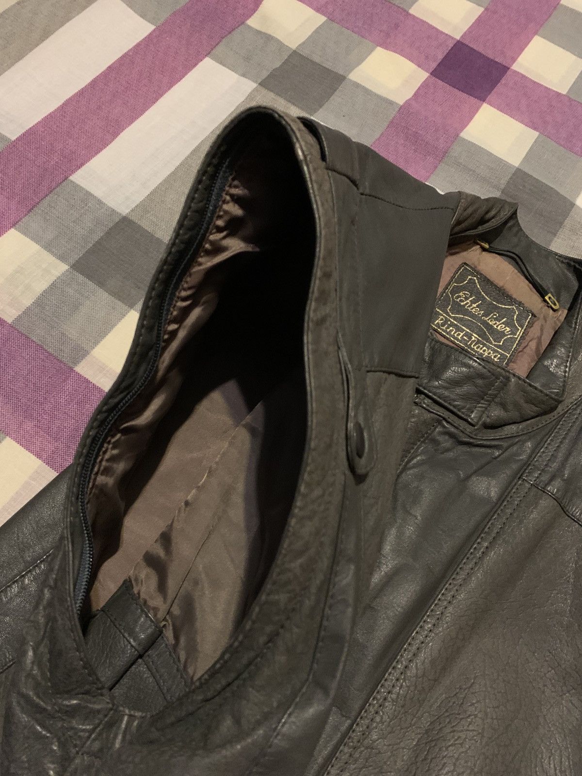 Other Vintage YKK Cowhide Leather Vest - New Fast Size US L / EU 52-54 / 3 - 4 Thumbnail