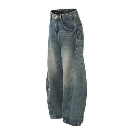 Japanese Brand × Jean American washed distressed niche design loose wide-leg jeans Size US 32 / EU 48 - 2 Thumbnail