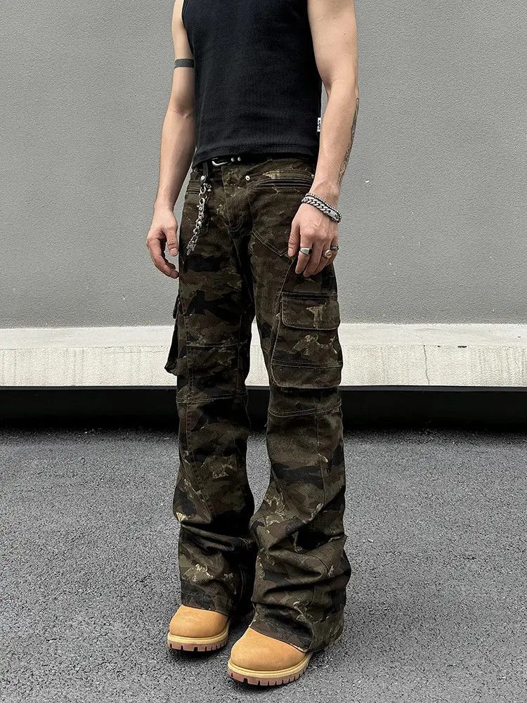 Japanese Brand × Jean Camo Cargo Graphic Pants Size US 32 / EU 48 - 2 Thumbnail