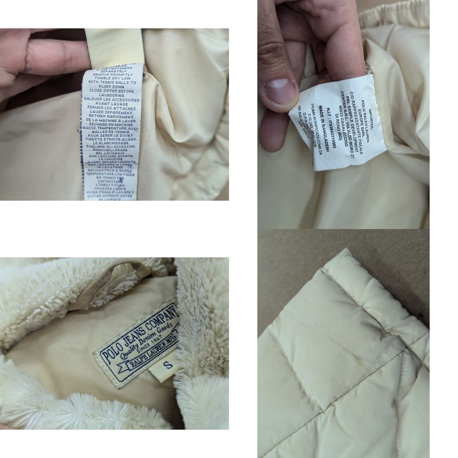 Vintage VINTAGE Polo Jeans Company Womens Goose Down Vest Size S Creamy White Gilet Vest Womens Goose Down Polo Jeans Company S White Down VEST Size 28" / US 6 / IT 42 - 9 Thumbnail