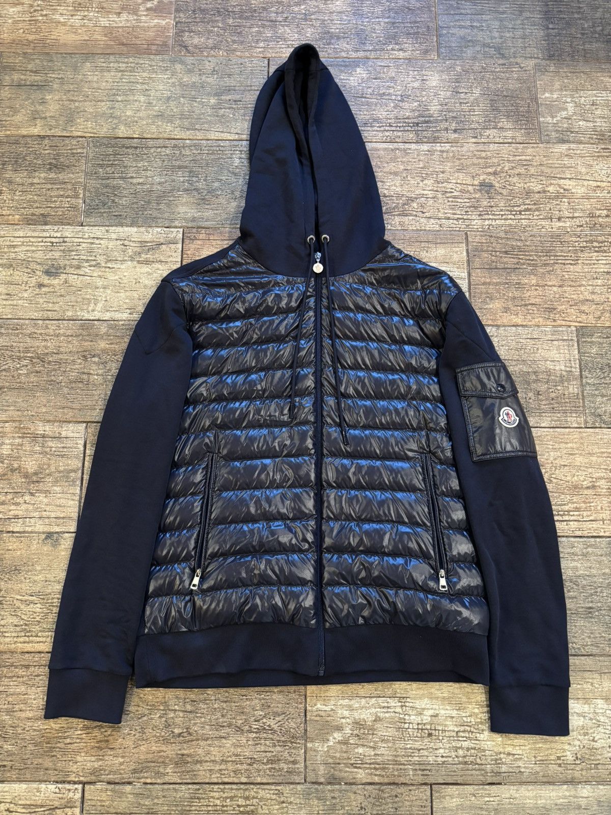 Moncler $1650 Maglia Con Cappuccio Hooded Puffer Sweater Size US XL / EU 56 / 4 - 1 Thumbnail