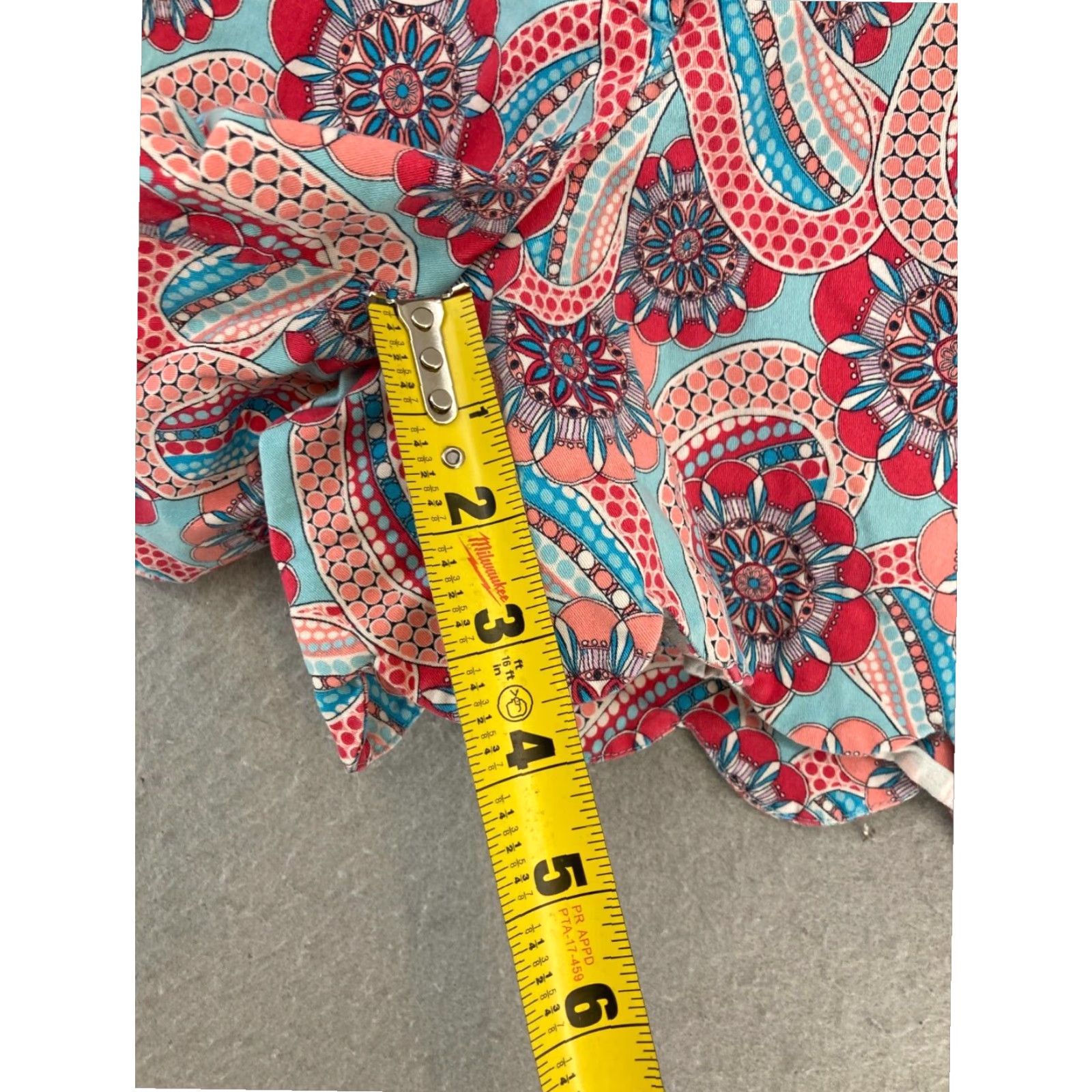 Vintage Womens Boho Shorts Blue Scallop Leg Crown Ivy 6 Size 28" / US 6 / IT 42 - 5 Thumbnail