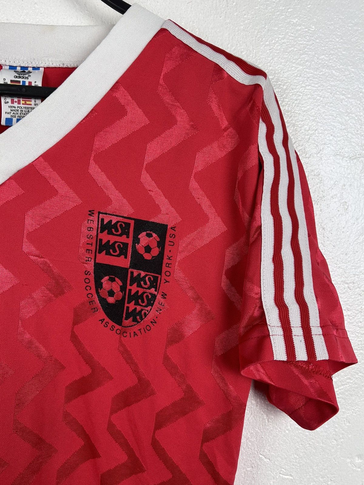 Vintage 80s Vintage Adidas Webster Soccer New York USA Retro Jersey Size US S / EU 44-46 / 1 - 2 Thumbnail