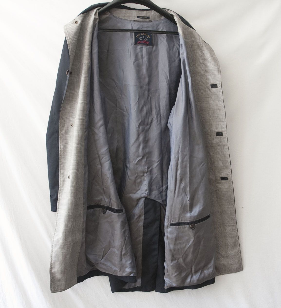 Paul & Shark Paul & Shark Light Trench Coat Jacket Size L Dark Blue Size US L / EU 52-54 / 3 - 3 Thumbnail