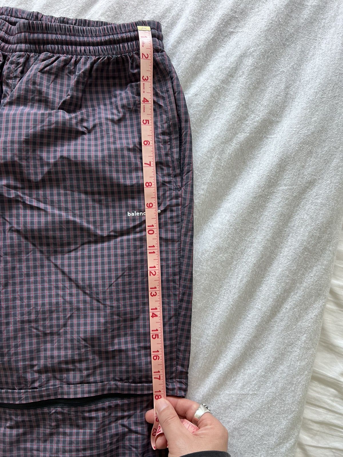 Balenciaga Balenciaga Zip Off Checkered Track Pants Size US 28 / EU 44 - 14 Thumbnail