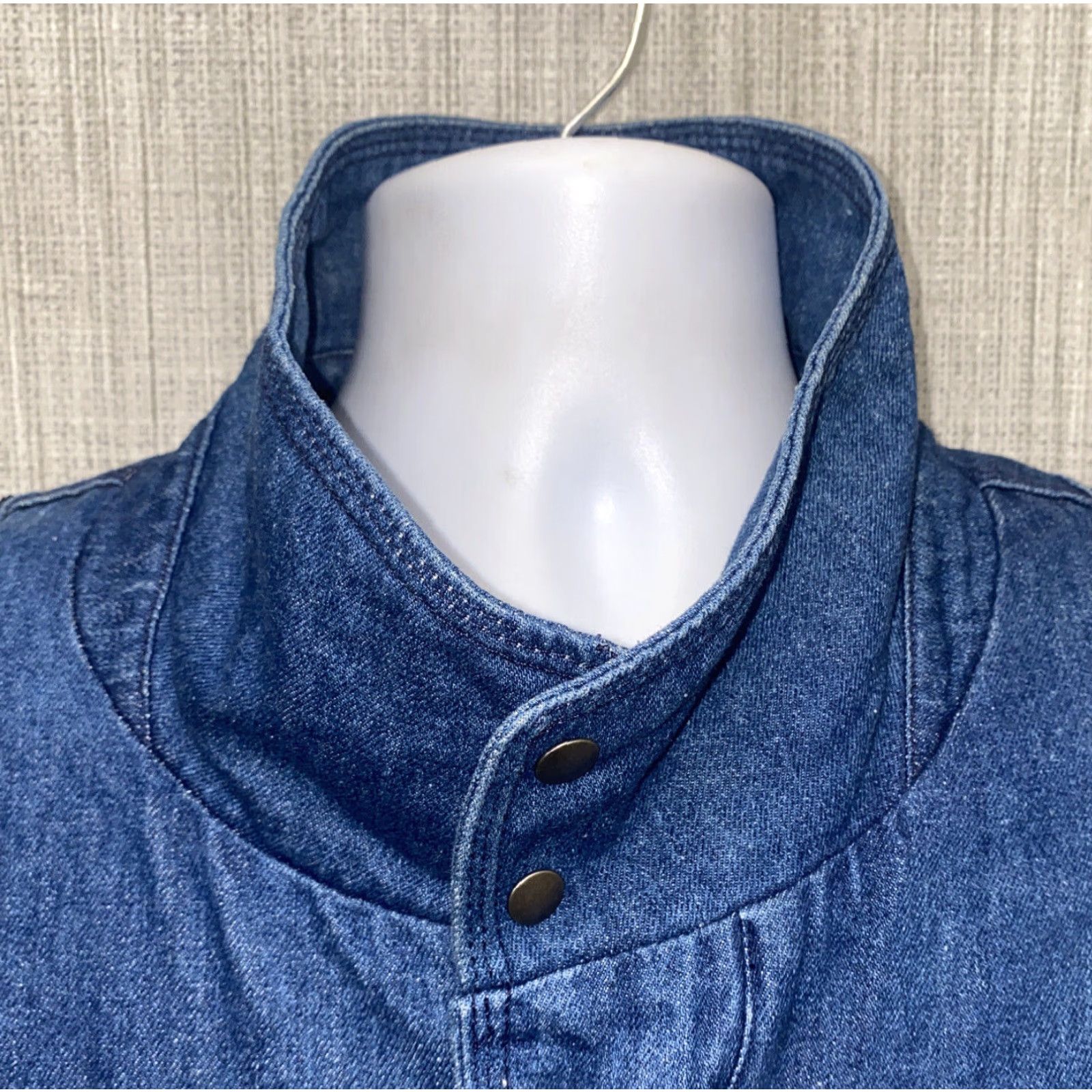 Members Only Members Only Express Mens Denim Jacket Blue Cotton Full Zip 2XT Big & Tall Jean Jacket Casual Men Size US XXL / EU 58 / 5 - 3 Thumbnail