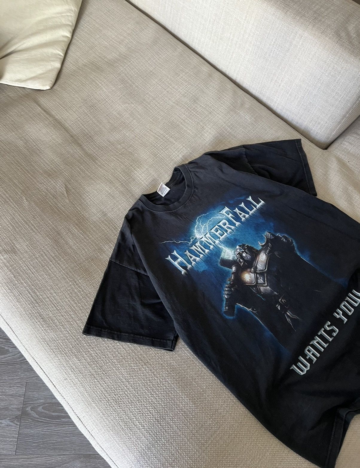 Band Tees × Vintage Vintage 💥 Hammer Fall Band Tee Size US XL / EU 56 / 4 - 9 Thumbnail