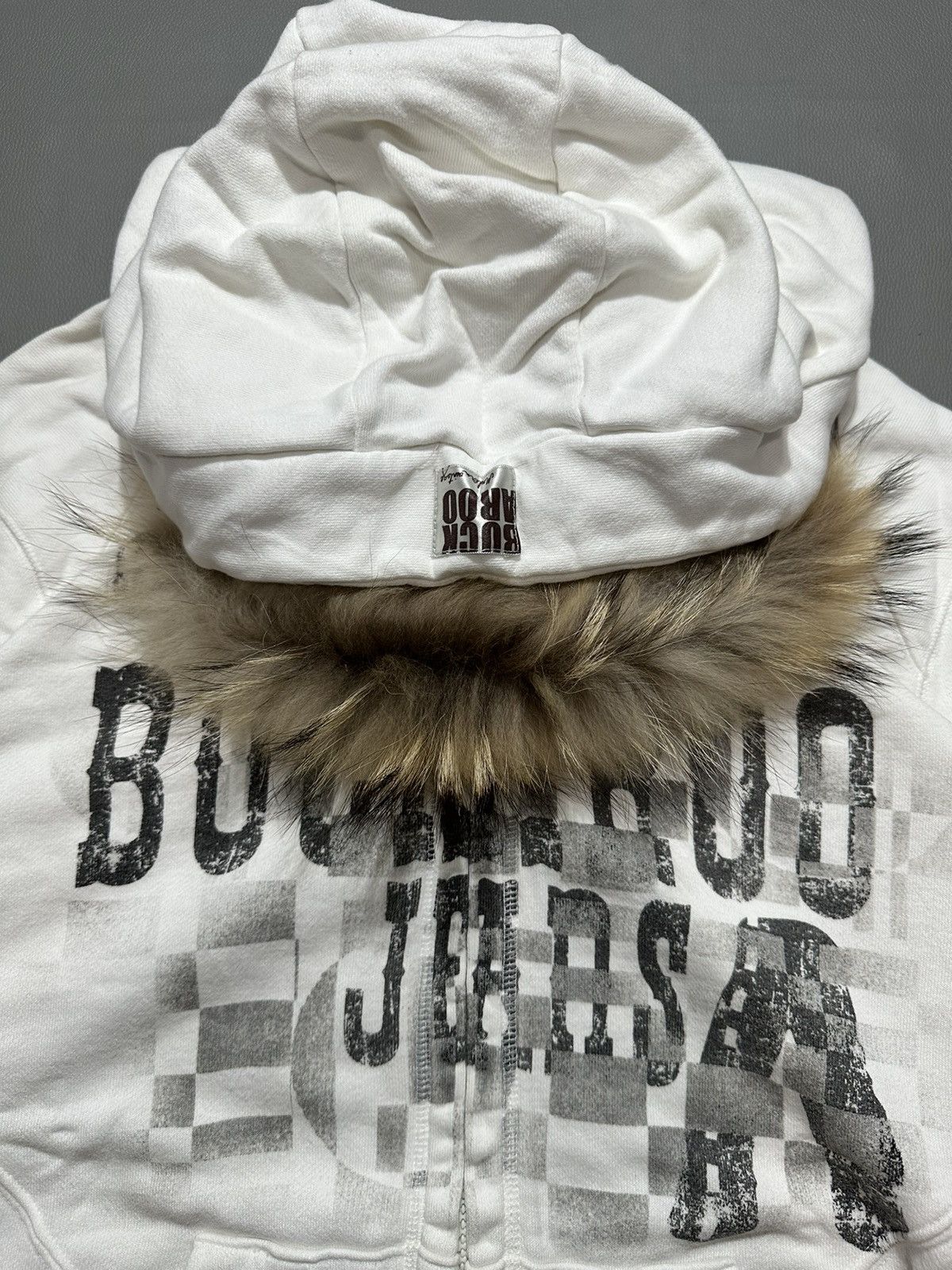 20471120 VINTAGE BUCKAROO CRAZY Y2K FUR ZIP HOODIE IFSIX LGB STYLE Size US M / EU 48-50 / 2 - 8 Thumbnail