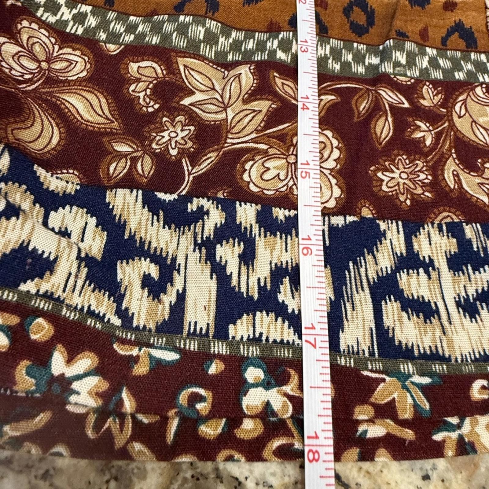Other Byer California patchwork multi print blue brown shorts SZ M Size 32" / US 10 / IT 46 - 7 Thumbnail