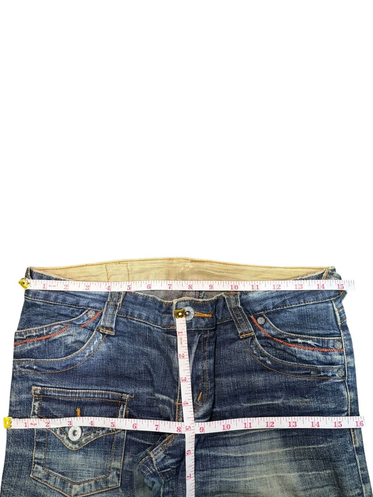 Hysteric Glamour Vintage Japanese Brand Distress Low Rise Flare Jeans Size 29" - 6 Thumbnail