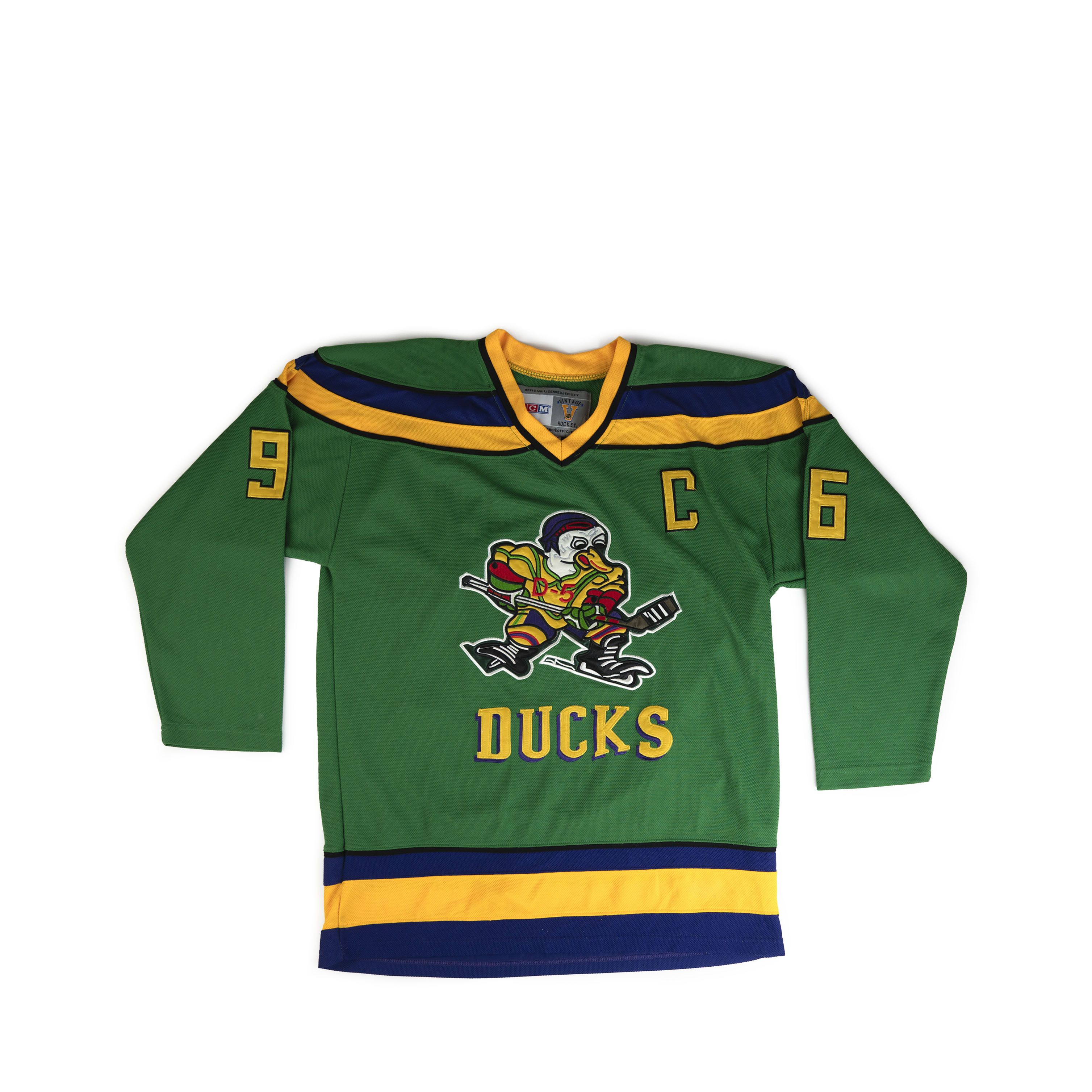 Ccm × Disney × Vintage Vintage CCM Disney Ducks Conway Hockey Jersey Size US M / EU 48-50 / 2 - 1 Thumbnail