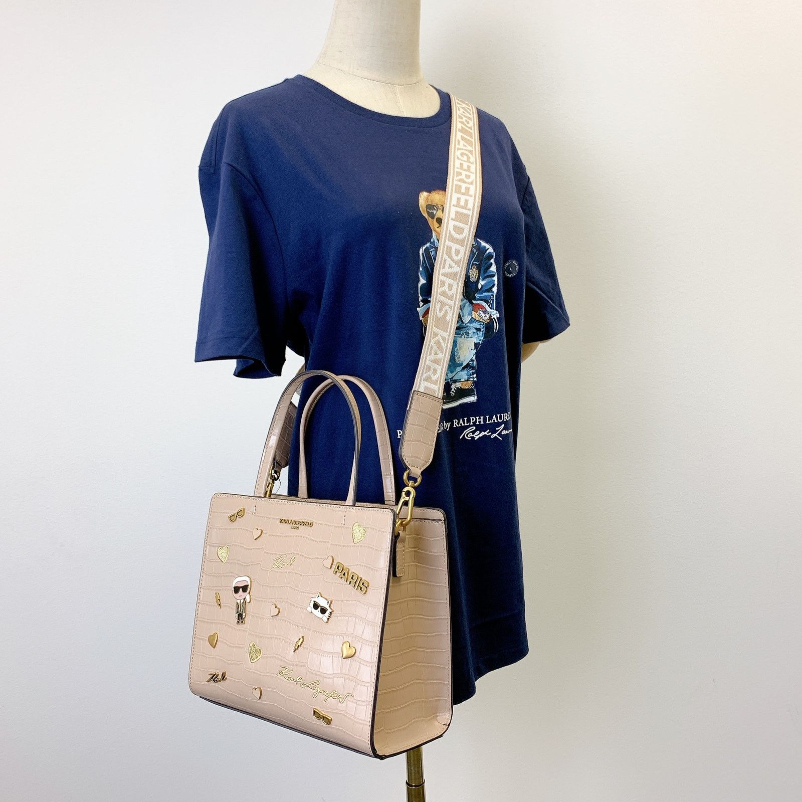 Karl Lagerfeld KARL LAGERFELD Maybelle Pins Satchel LH4DS8BJ Size ONE SIZE - 2 Thumbnail