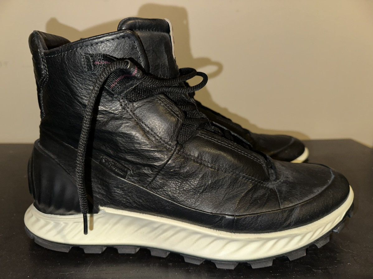 Ecco Men’s Ecco Boots Black/White Size 11 Size US 11 / EU 44 - 1 Thumbnail