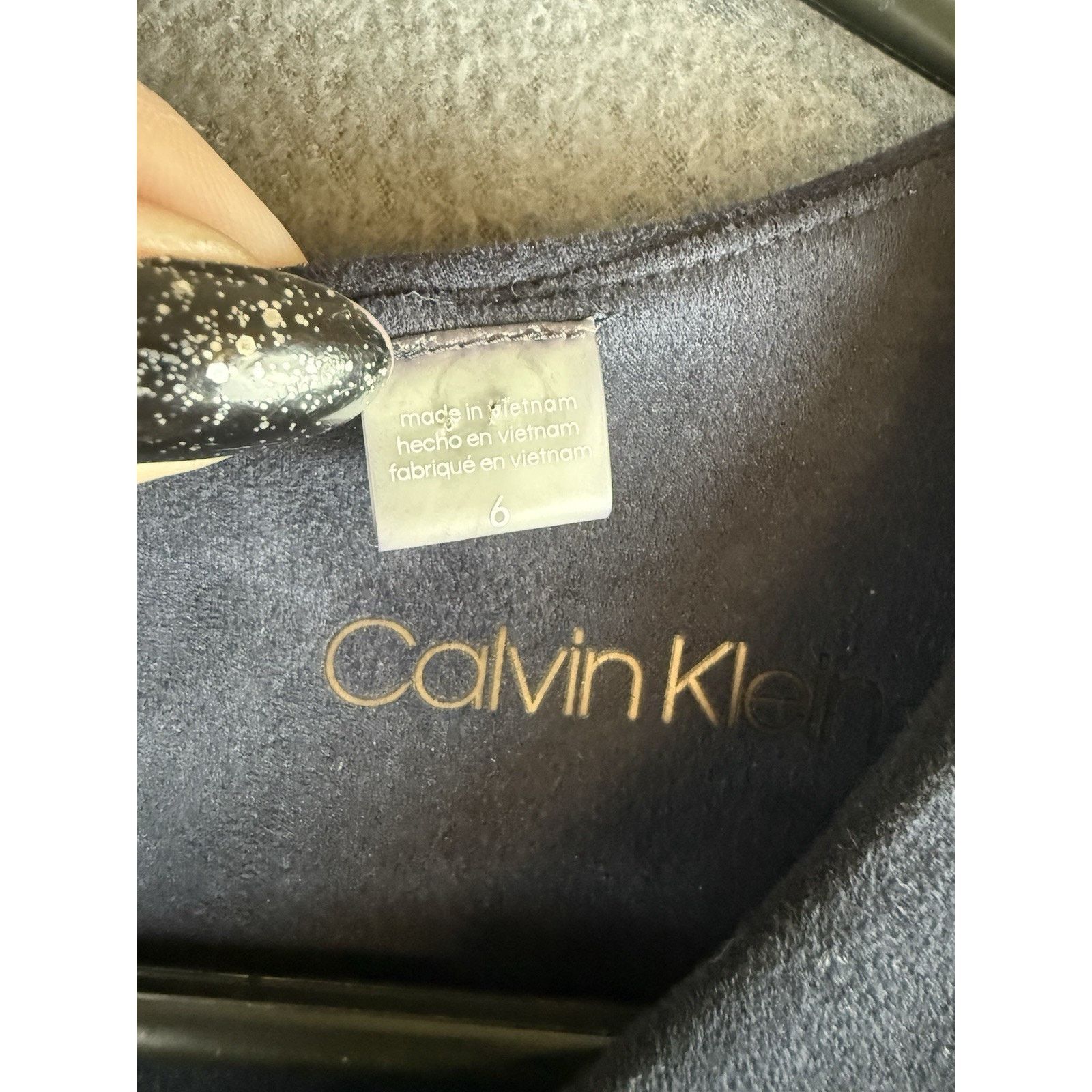 Calvin Klein CALVIN KLEIN NWT $134 Navy Faux Suede Pencil Dress Size 6 Size M / US 6-8 / IT 42-44 - 4 Thumbnail