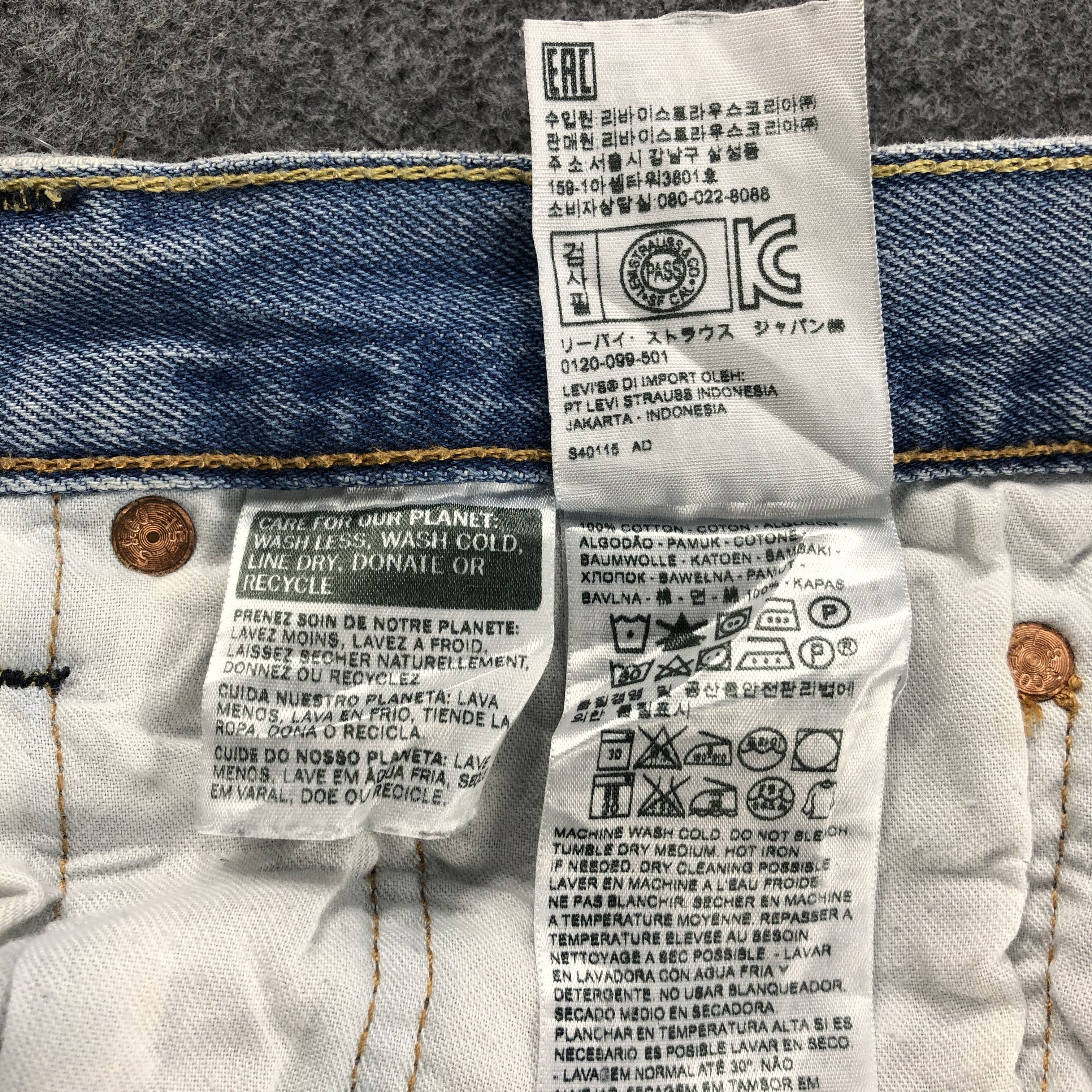 Levi's × Vintage Vintage Distress Levis 501 Jeans-JM1191 Size US 34 / EU 50 - 12 Thumbnail
