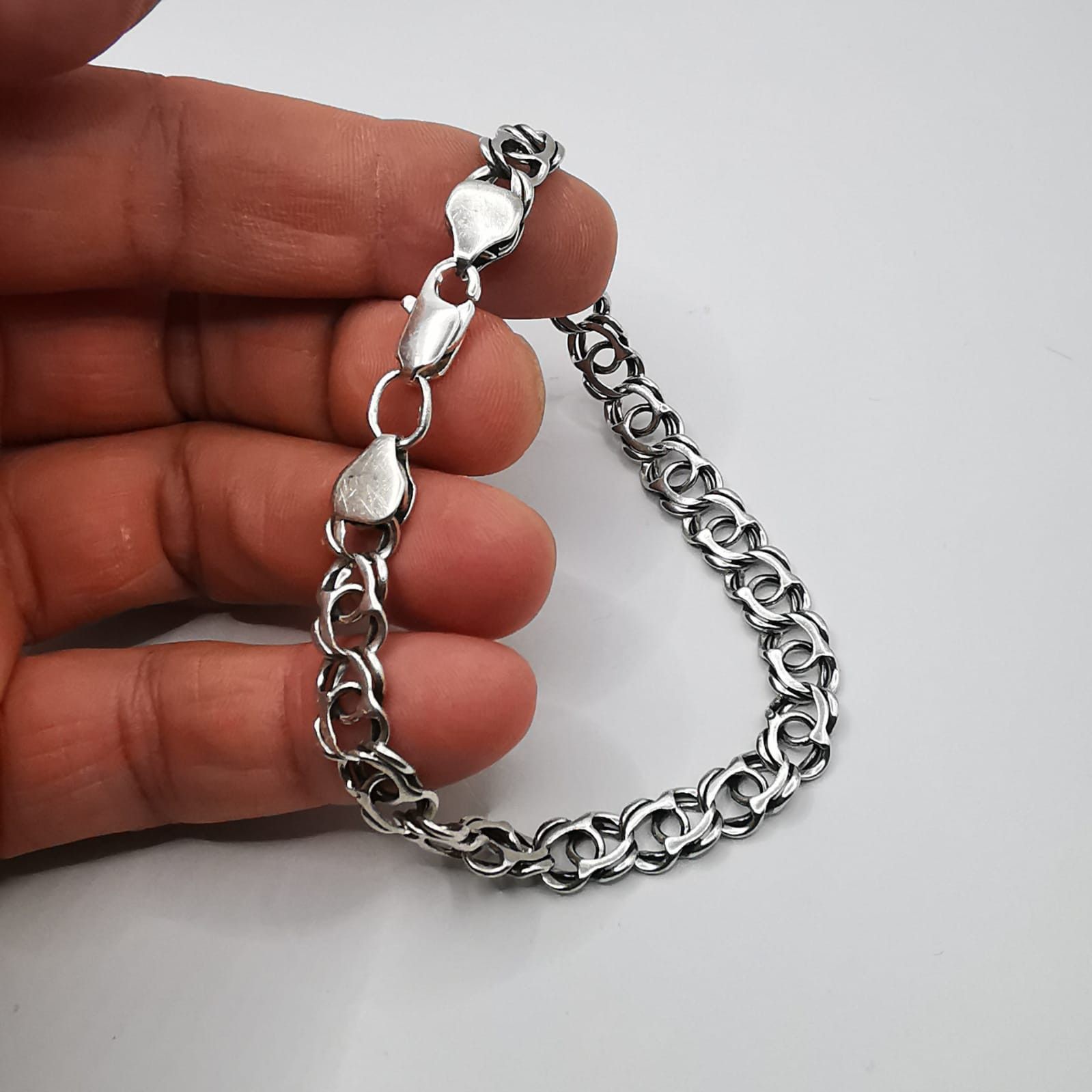 Sterling Silver Vintage Bracelet Jewelry,925 Sterling Silver 14,72g Size ONE SIZE - 3 Thumbnail